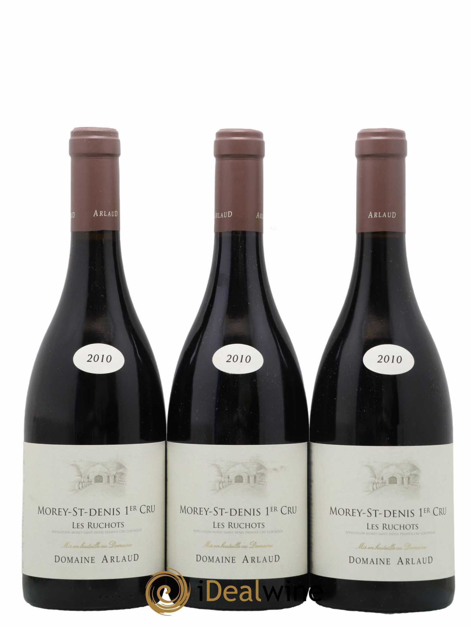 Morey-Saint-Denis 1er Cru Les Ruchots Arlaud 2010 - Lot de 3 bouteilles - 0