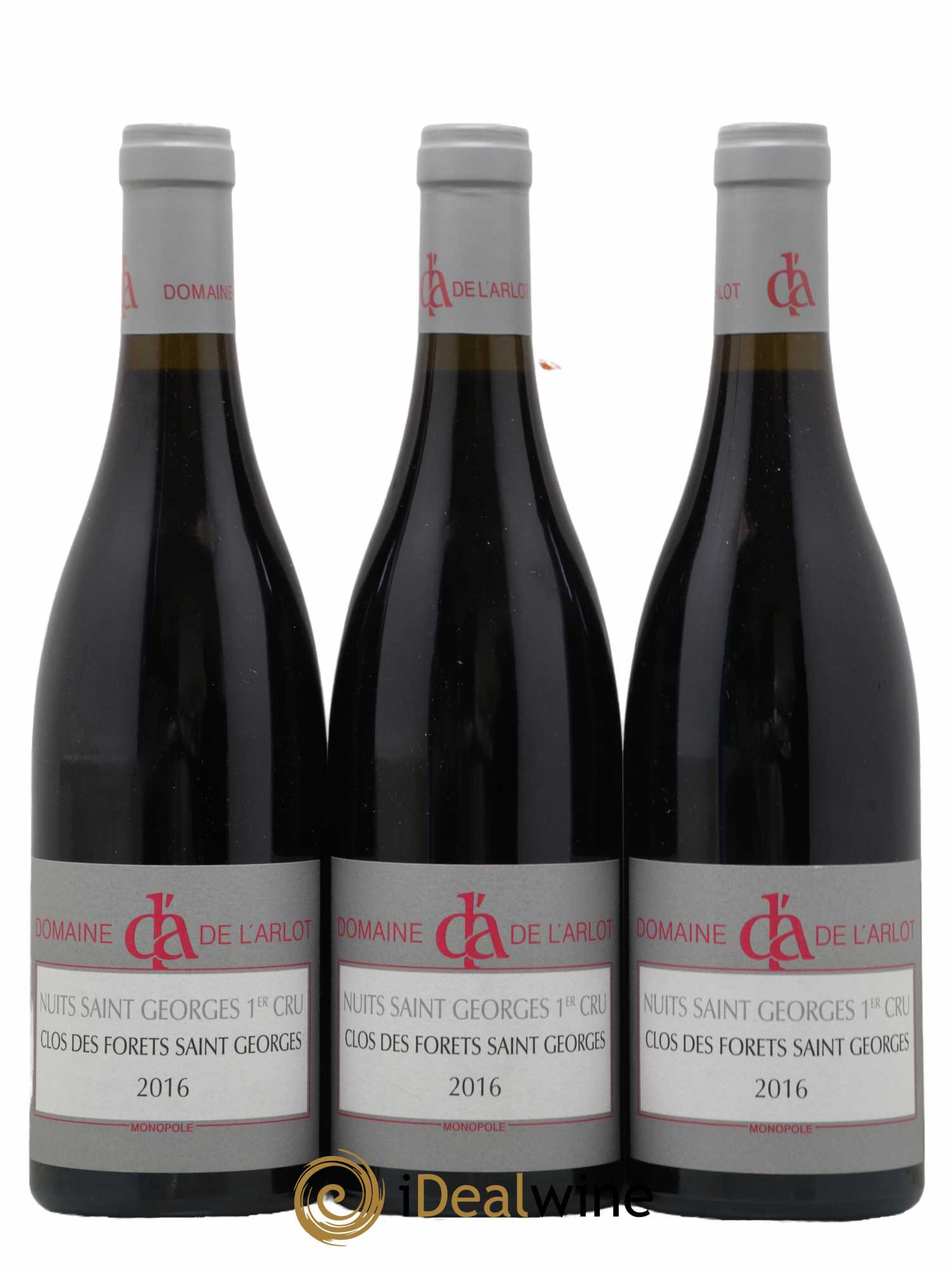 Nuits-Saint-Georges 1er Cru Clos des Forêts Saint-Georges Domaine de l'Arlot 2016 - Lot de 3 bouteilles - 0