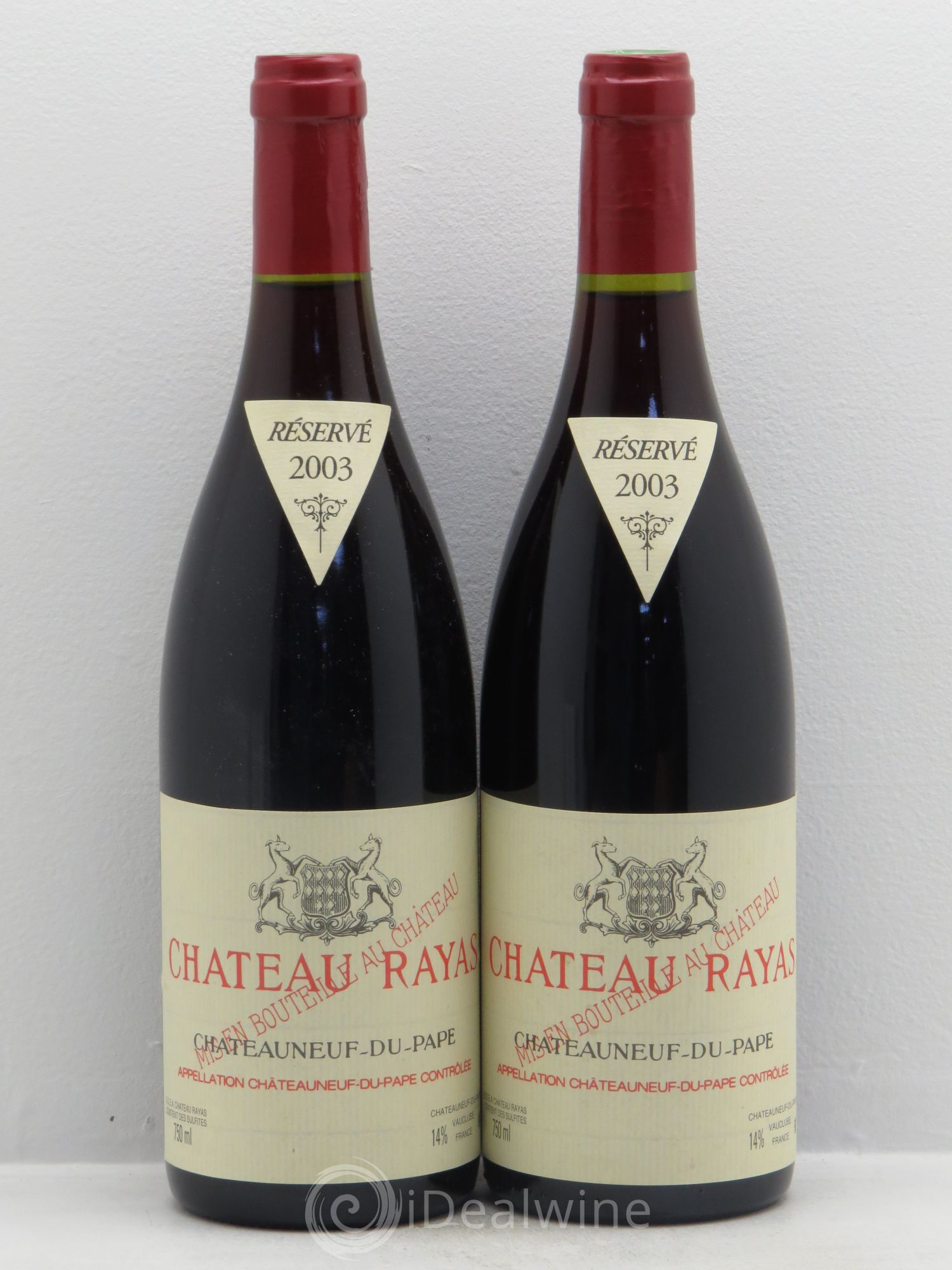 Châteauneuf-du-Pape Château Rayas Emmanuel Reynaud 2003 - Lot de 2 bouteilles - 0