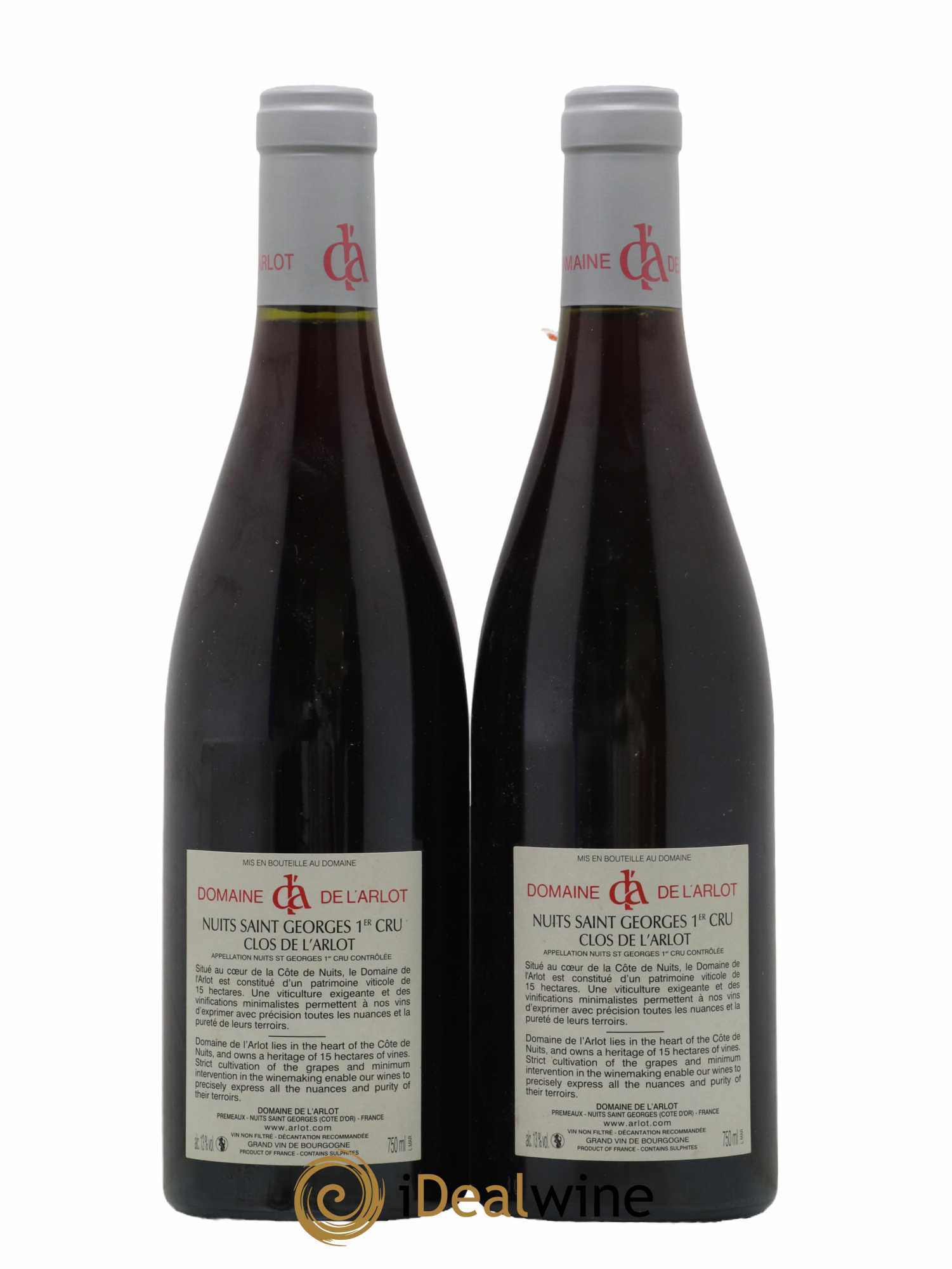 Nuits-Saint-Georges 1er Cru Clos de l'Arlot Domaine de l'Arlot 2009 - Lot de 2 bouteilles - 1