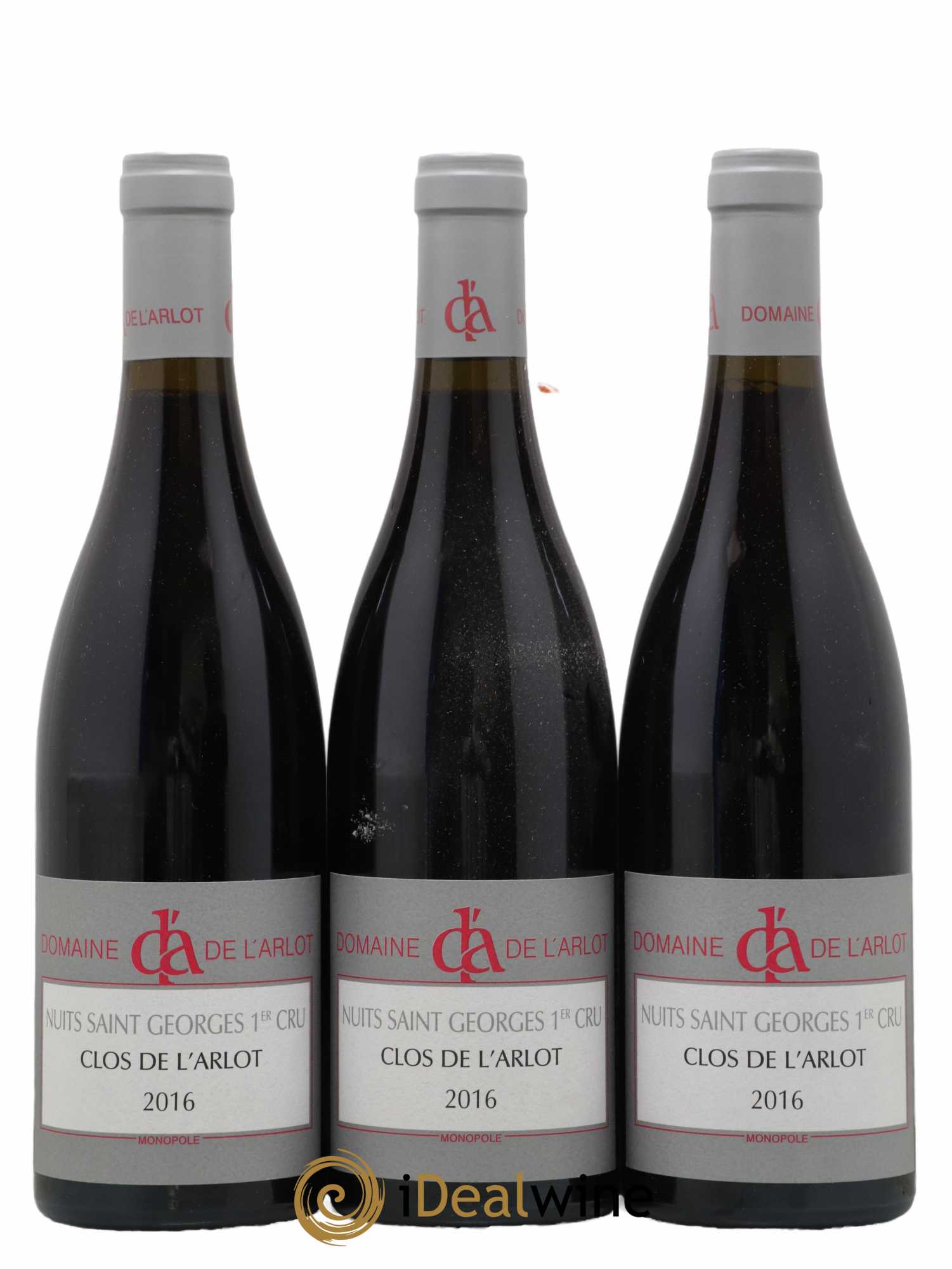 Nuits-Saint-Georges 1er Cru Clos de l'Arlot Domaine de l'Arlot 2016 - Lot de 3 bouteilles - 0