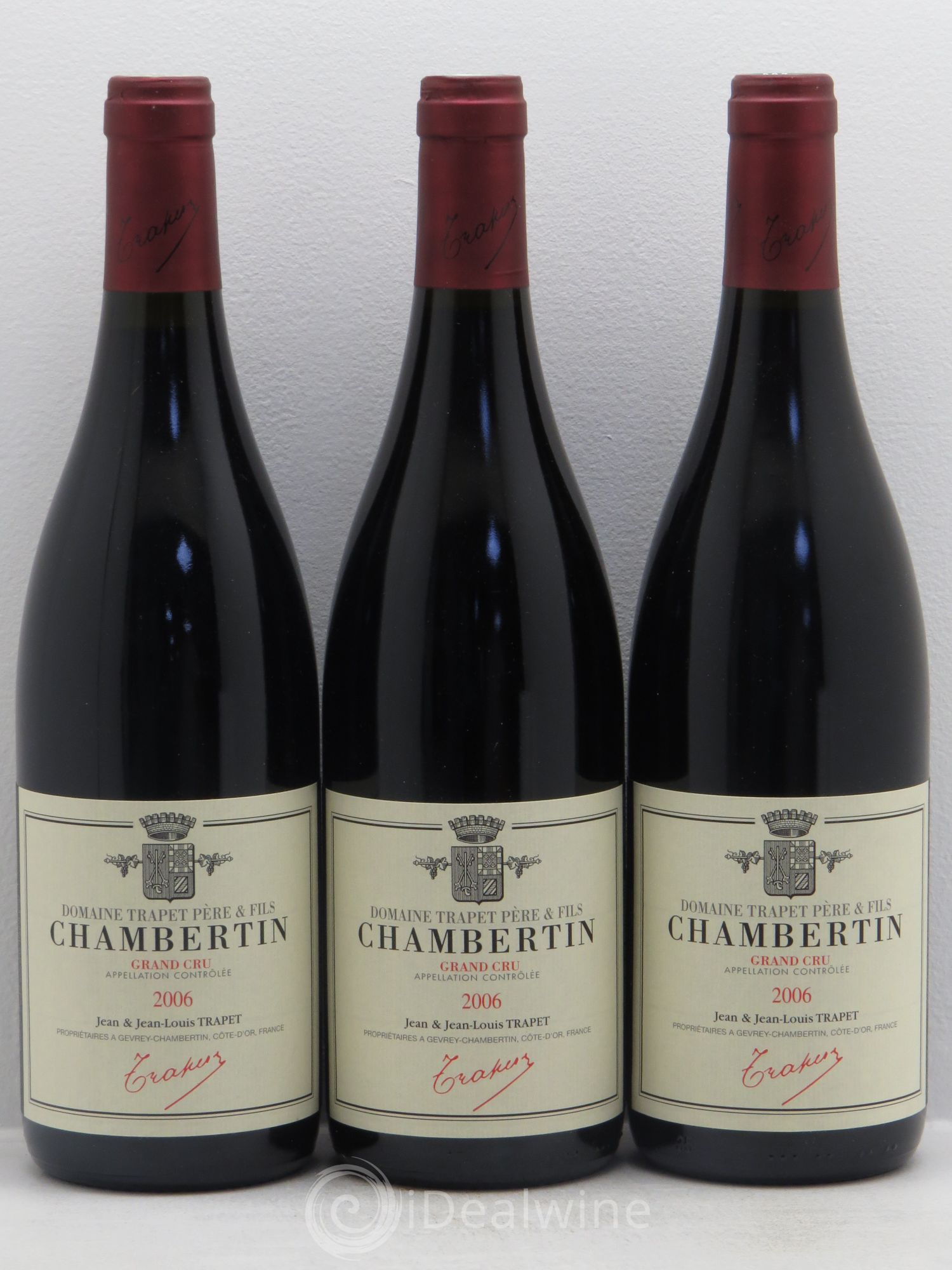 Chambertin Grand Cru Domaine Trapet 2006 - Lot de 3 bouteilles - 0