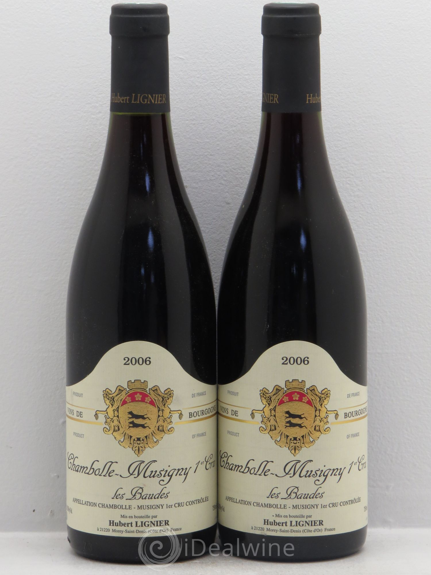 Chambolle-Musigny 1er Cru Les Baudes Hubert Lignier (Domaine) 2006 - Lot de 2 bouteilles - 0