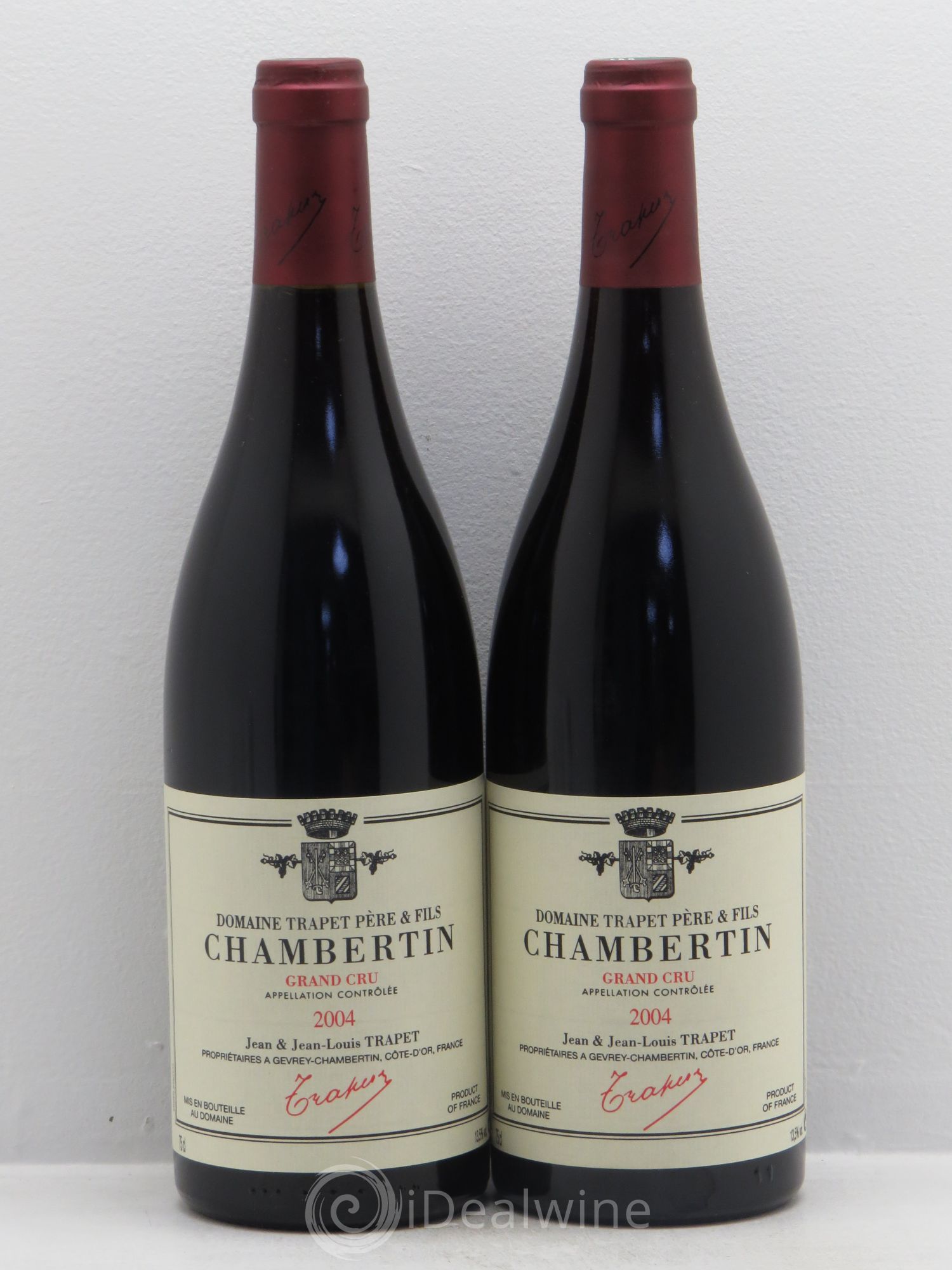 Chambertin Grand Cru Domaine Trapet 2004 - Lot de 2 bouteilles - 0