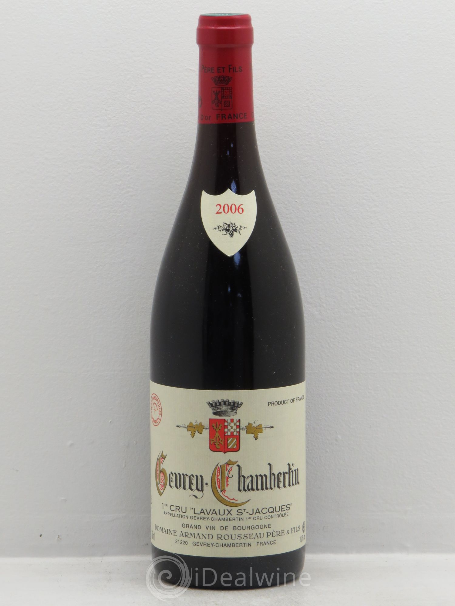 Gevrey-Chambertin 1er Cru Lavaux Saint Jacques Armand Rousseau (Domaine) 2006 - Lot de 1 bouteille - 0