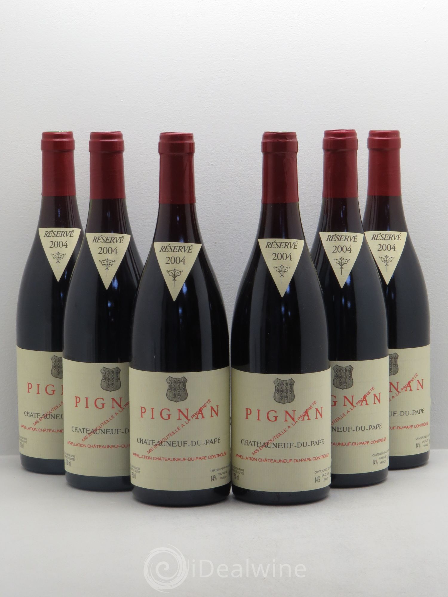 Châteauneuf-du-Pape Pignan Emmanuel Reynaud 2004 - Lot de 6 bouteilles - 0