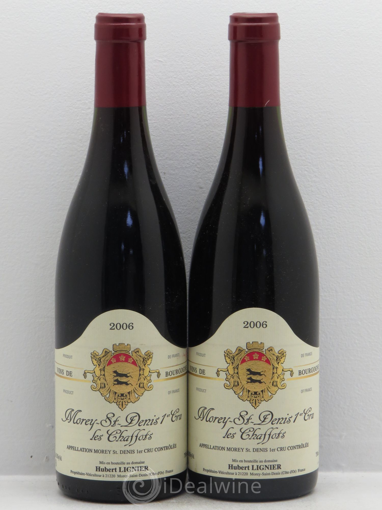 Morey-Saint-Denis 1er Cru Les Chaffots Hubert Lignier (Domaine) 2006 - Lot de 2 bouteilles - 0