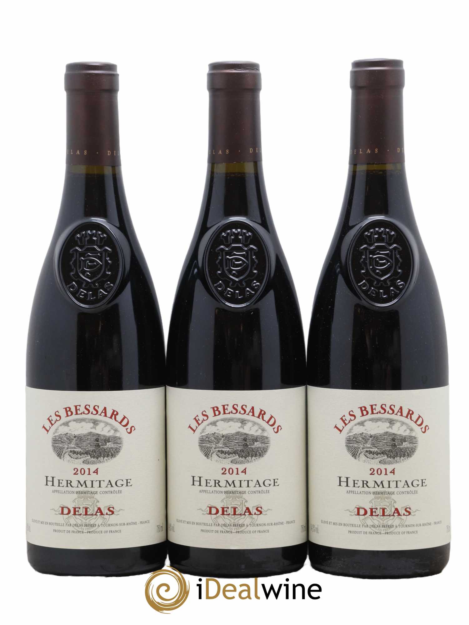 Hermitage Les Bessards Delas Frères 2014 - Lot de 3 bouteilles - 0