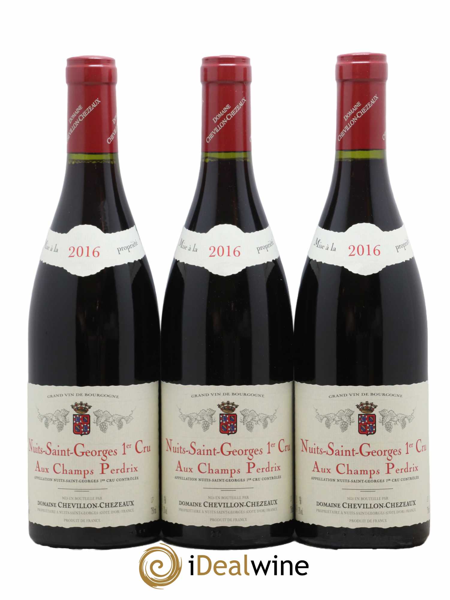 Nuits-Saint-Georges 1er Cru Les Champs Perdrix Domaine Chevillon Chezeaux 2016 - Lot de 3 bouteilles - 0