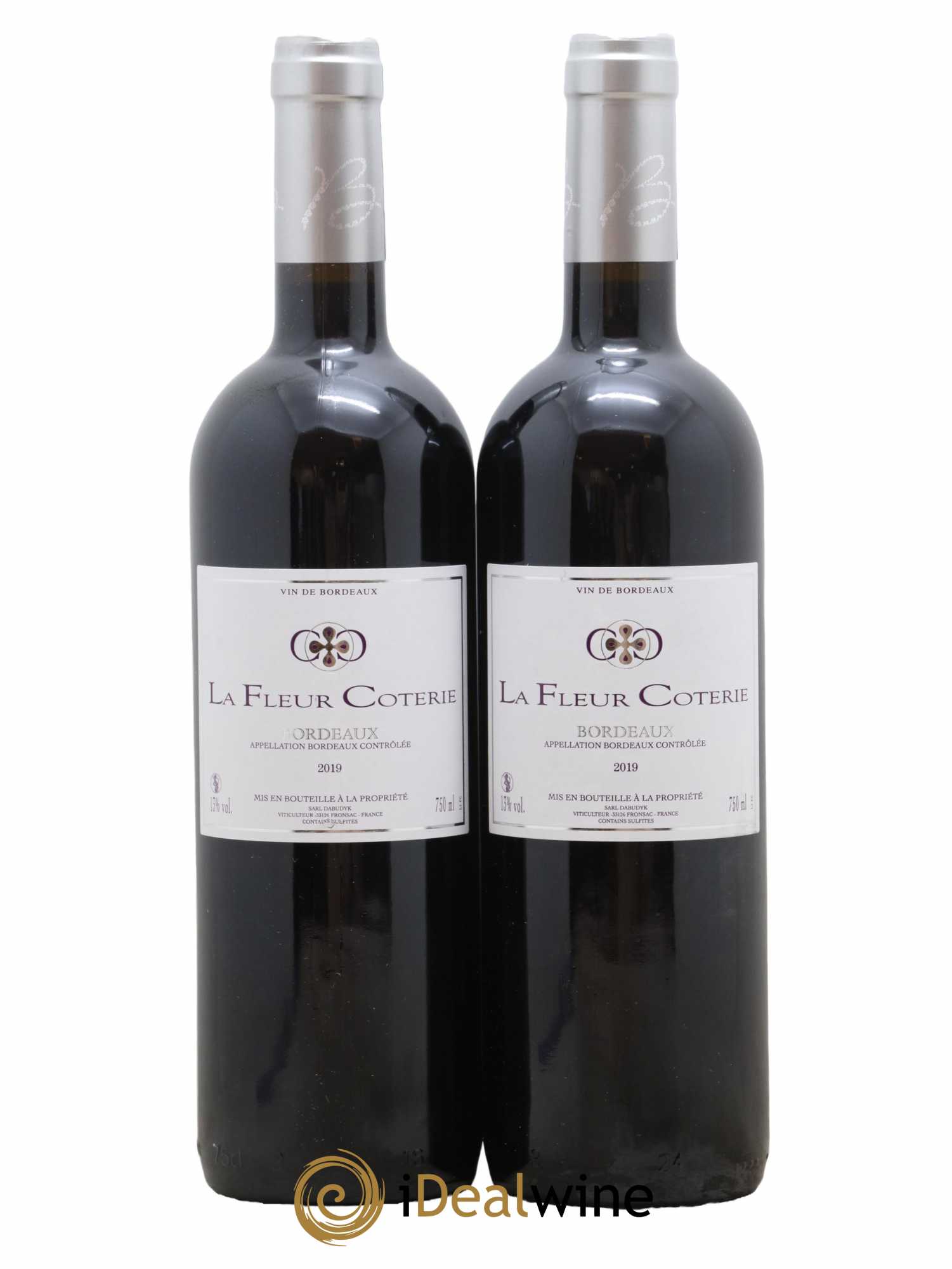 Bordeaux La Fleur Coterie Nicolas Dabudyk 2019 - Lot de 2 bouteilles - 0