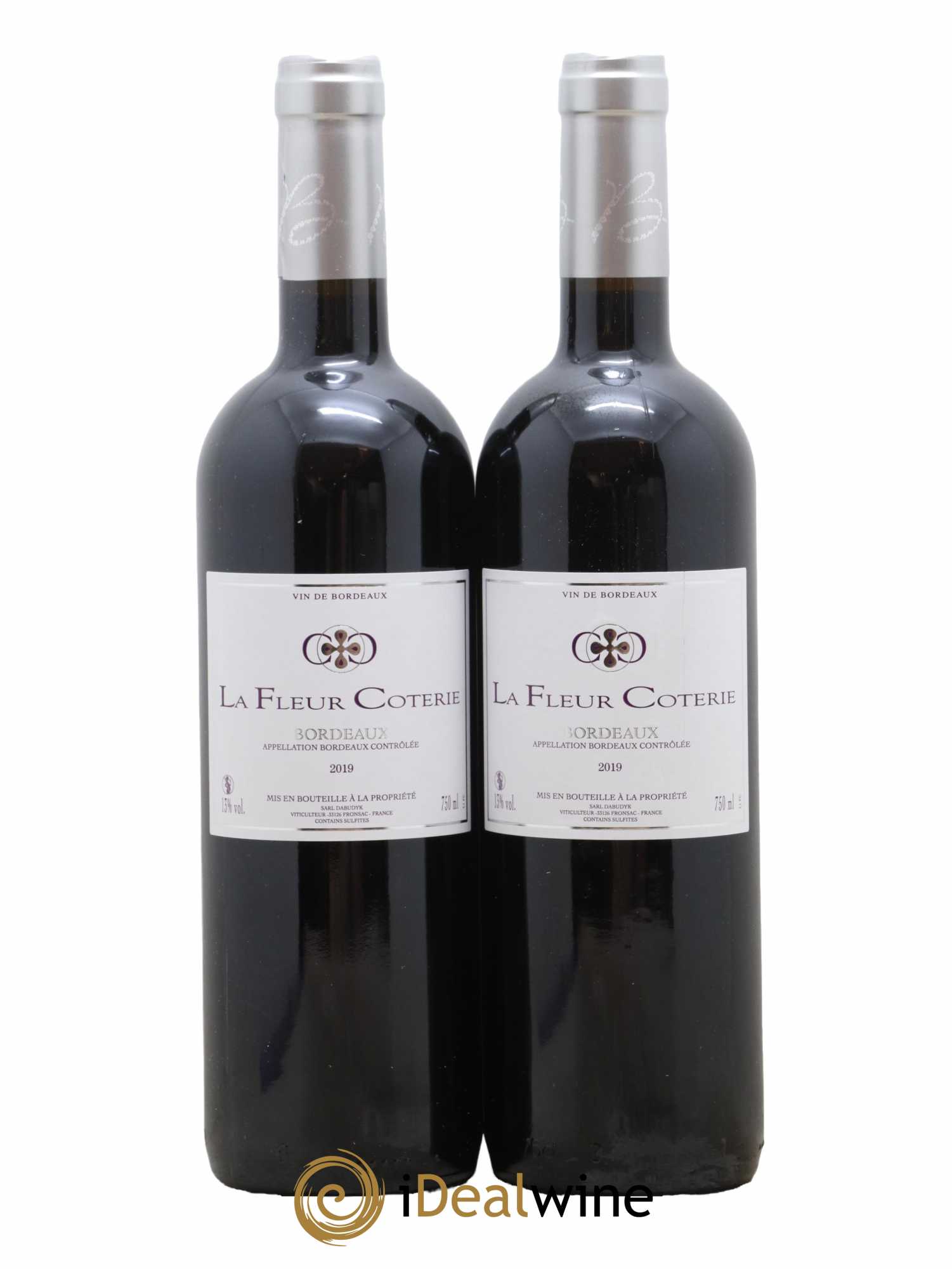 Bordeaux La Fleur Coterie Nicolas Dabudyk 2019 - Lot de 2 bouteilles - 0