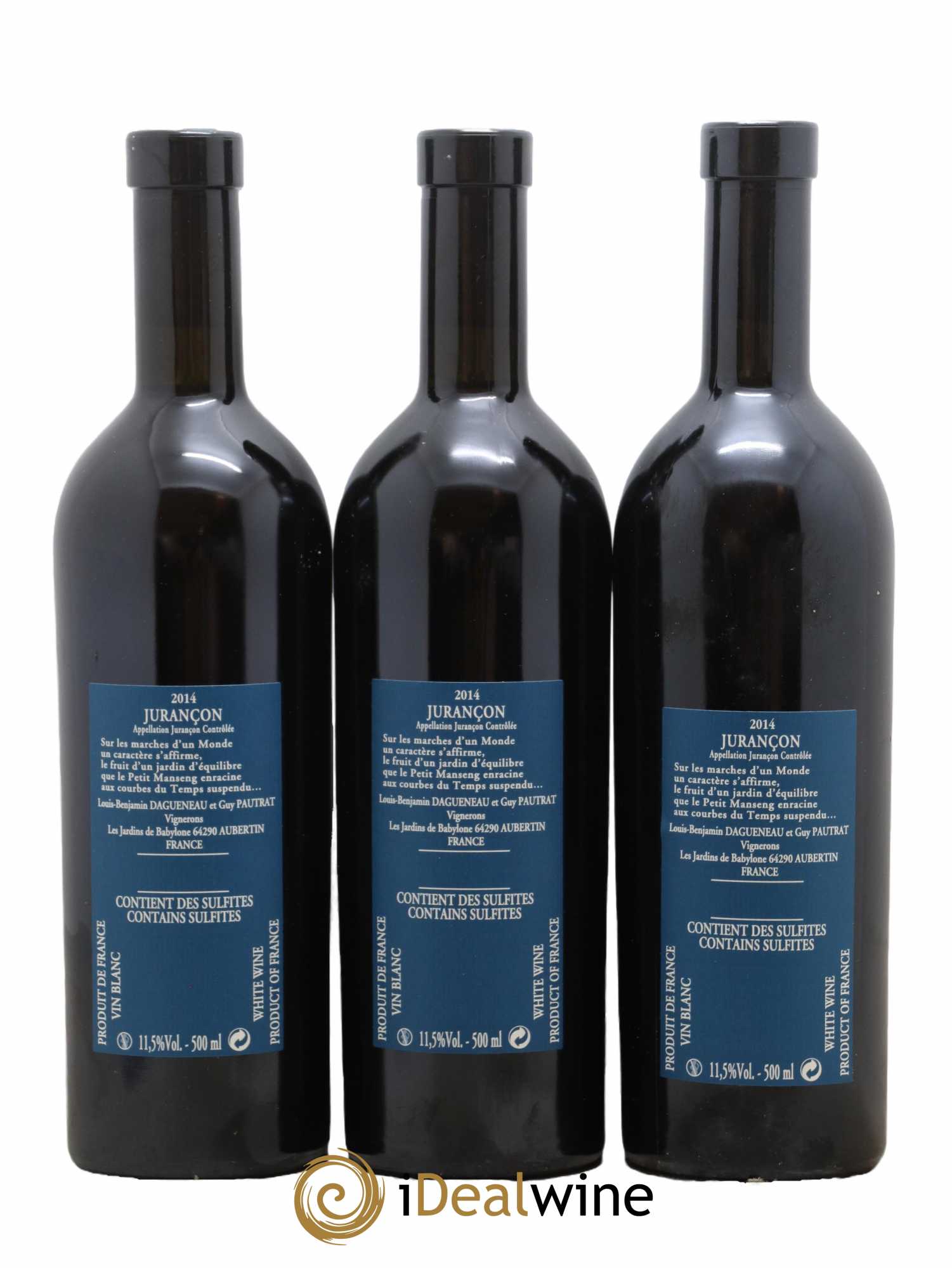 Vin de France (anciennement Jurançon) Jardins de Babylone Didier Dagueneau 2014 - Lotto di 3 bottiglie - 1