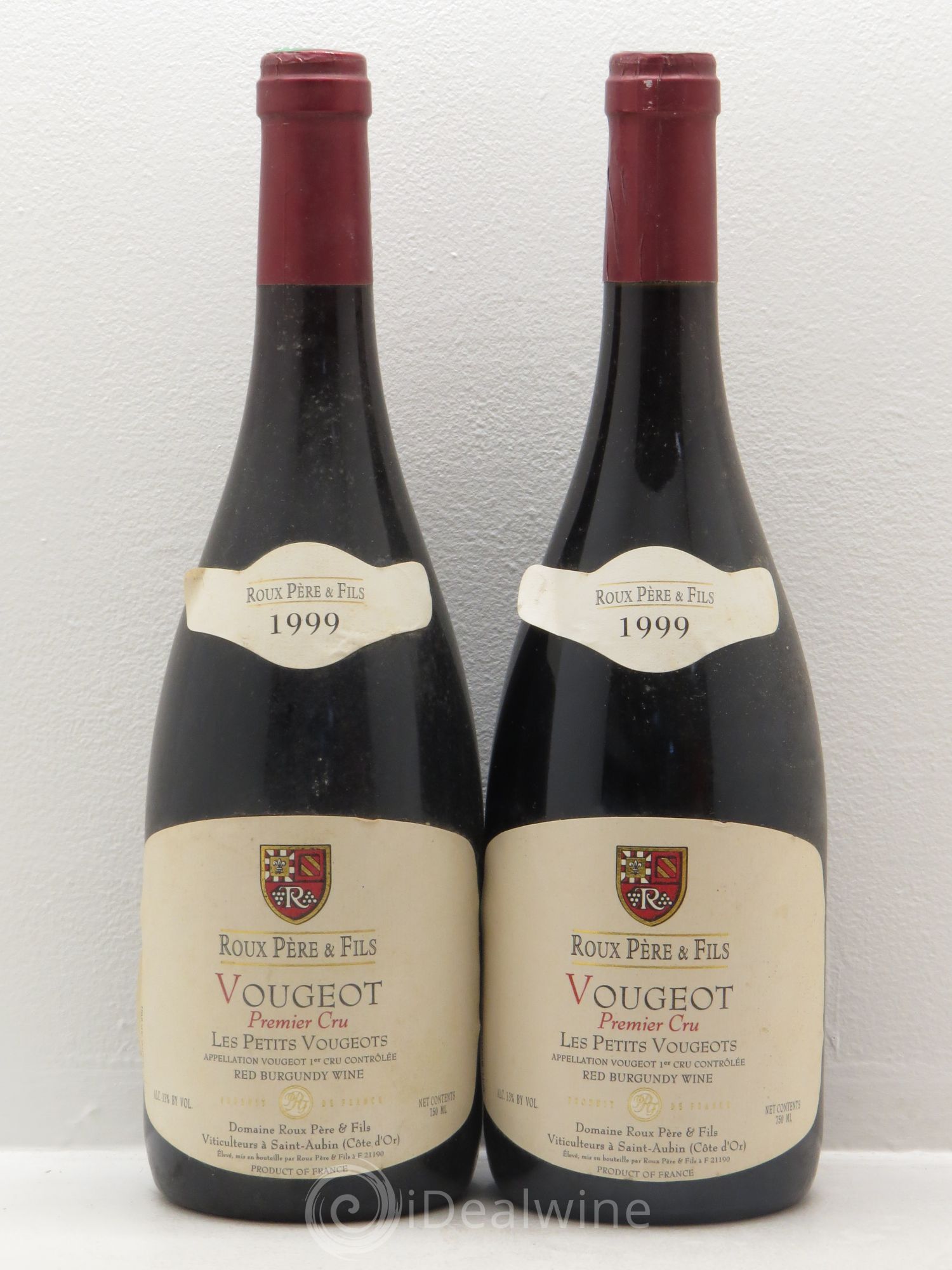 Vougeot 1er Cru 1999 - Lot de 2 bouteilles - 0