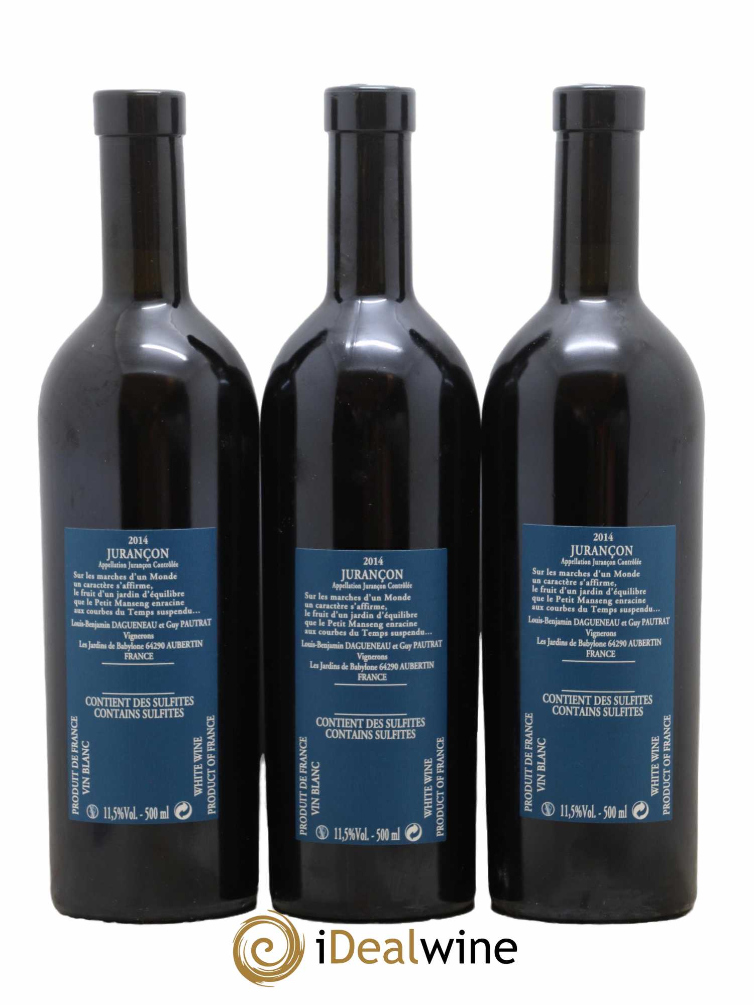 Vin de France (anciennement Jurançon) Jardins de Babylone Didier Dagueneau 2014 - Lotto di 3 bottiglie - 1