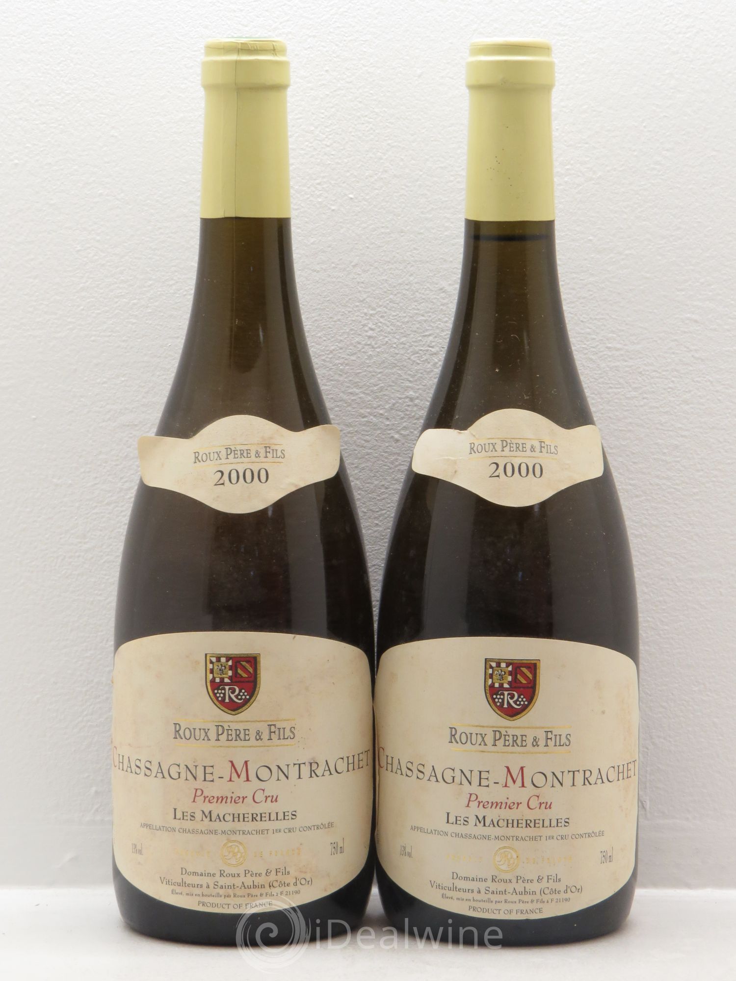 Chassagne-Montrachet 1er Cru 2000 - Lot de 2 bouteilles - 0