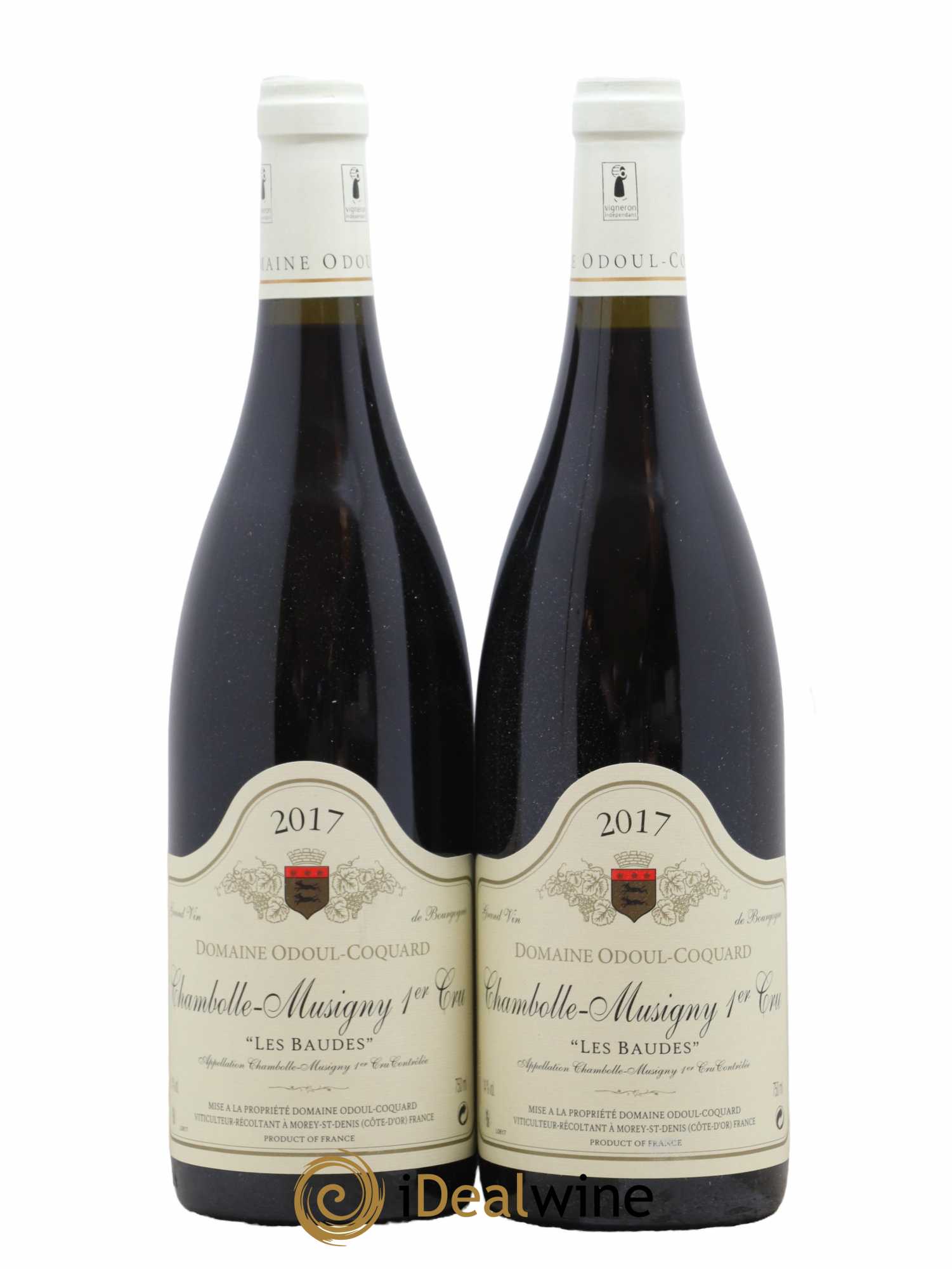 Chambolle-Musigny 1er Cru Les Baudes Domaine Odoul Coquard 2017 - Lot de 2 bouteilles - 0