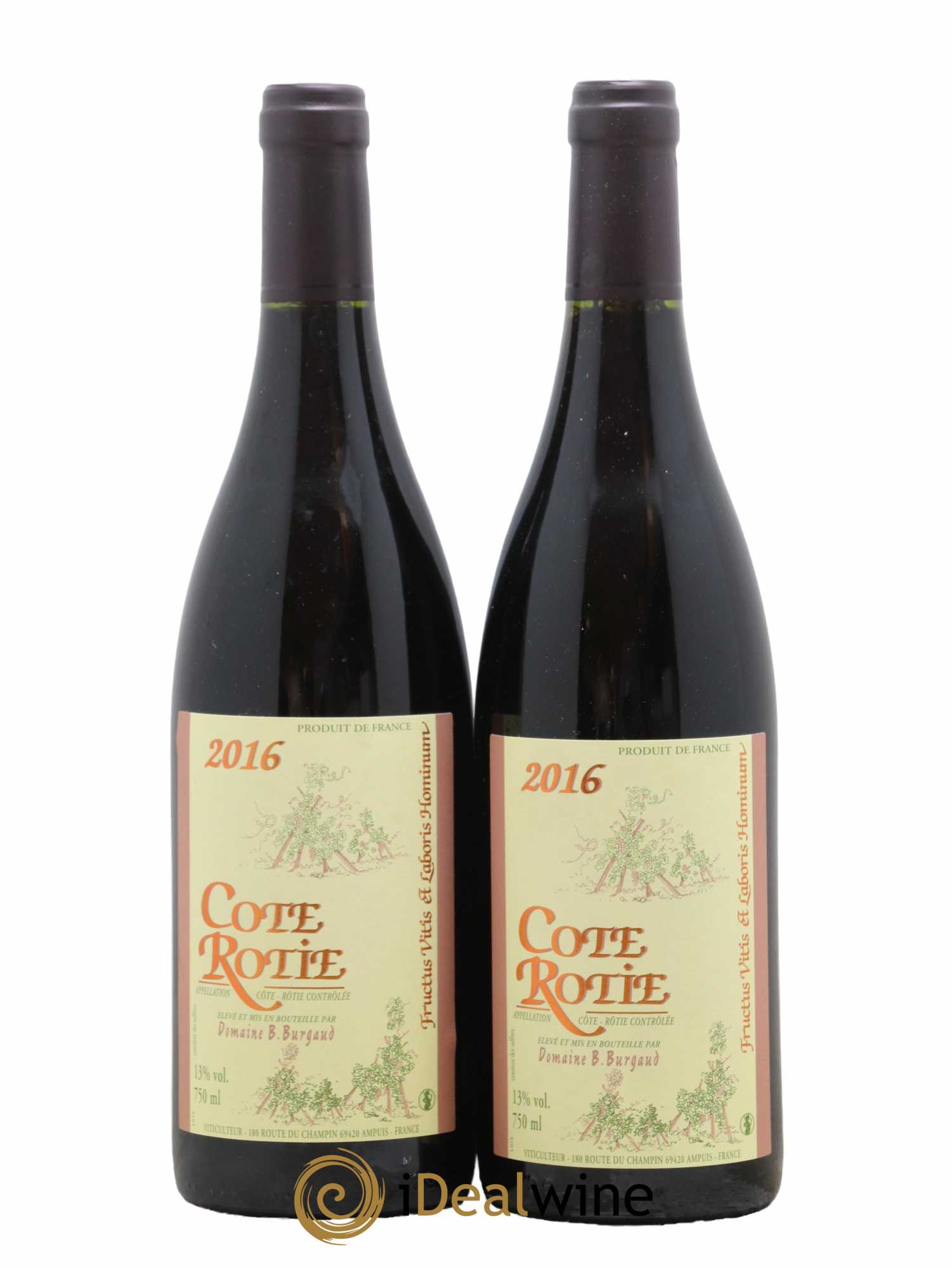 Côte-Rôtie Bernard Burgaud 2016 - Lot de 2 bouteilles - 0