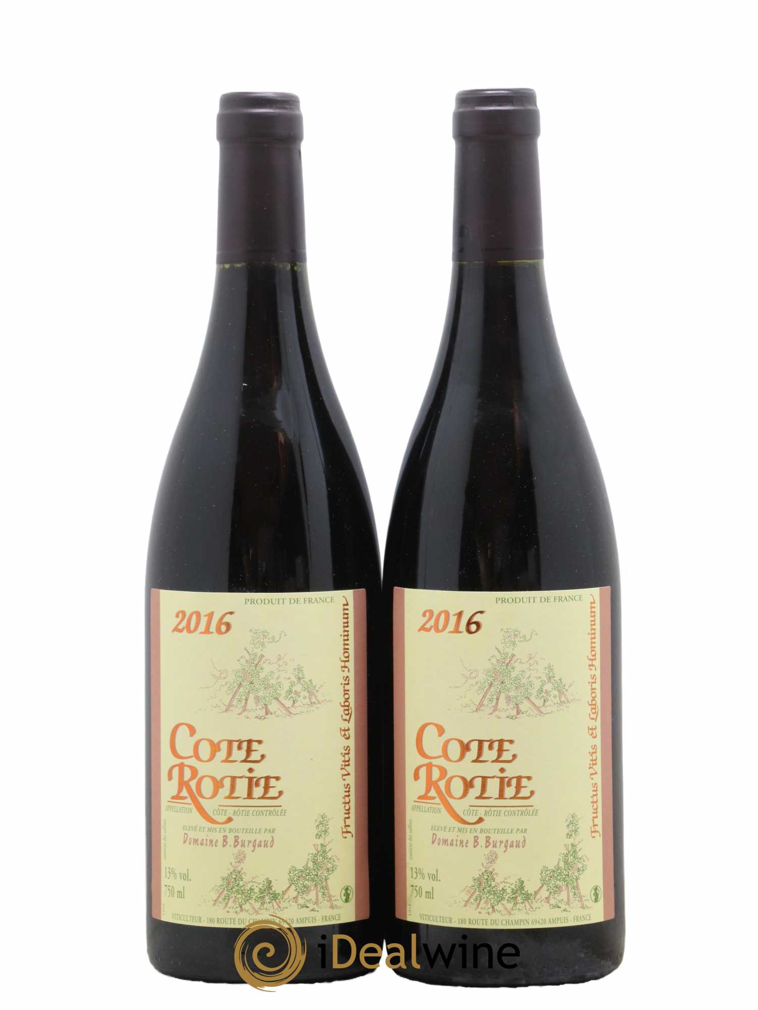Côte-Rôtie Bernard Burgaud 2016 - Lot de 2 bouteilles - 0