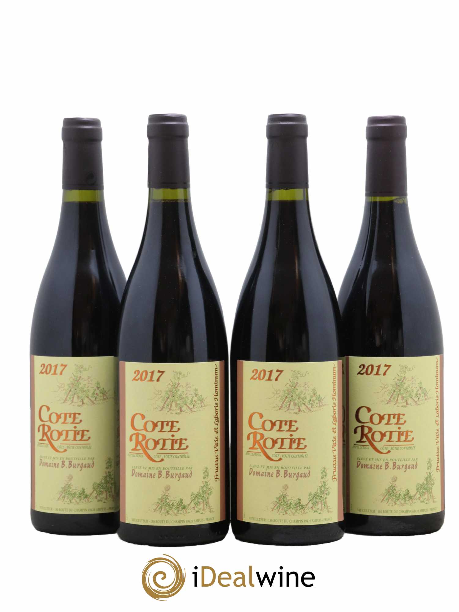 Côte-Rôtie Bernard Burgaud 2017 - Lot de 4 bouteilles - 0