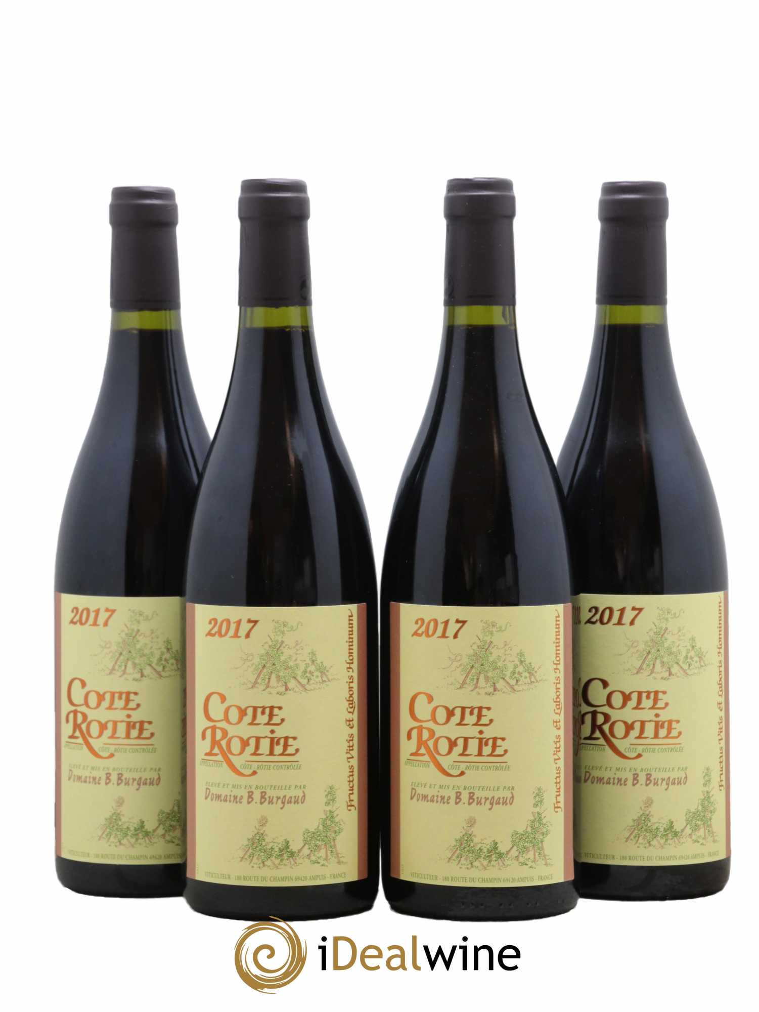 Côte-Rôtie Bernard Burgaud 2017 - Lot de 4 bouteilles - 0
