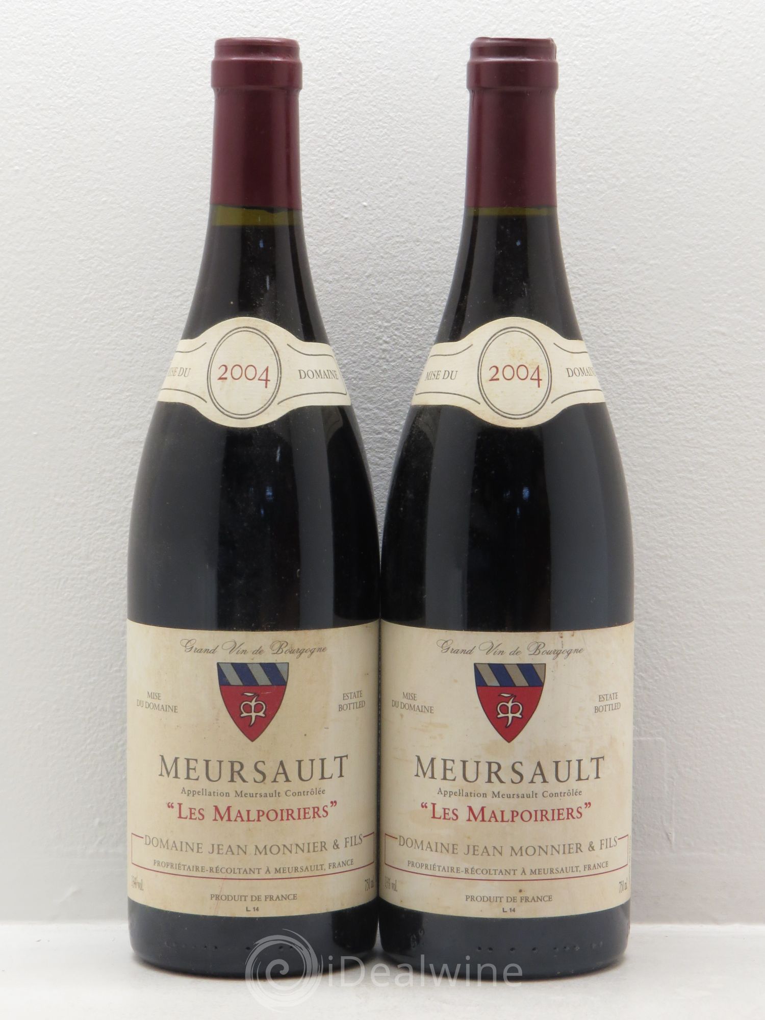 Meursault J.Monnier Les Malpoiriers 2004 - Posten von 2 Flaschen - 0