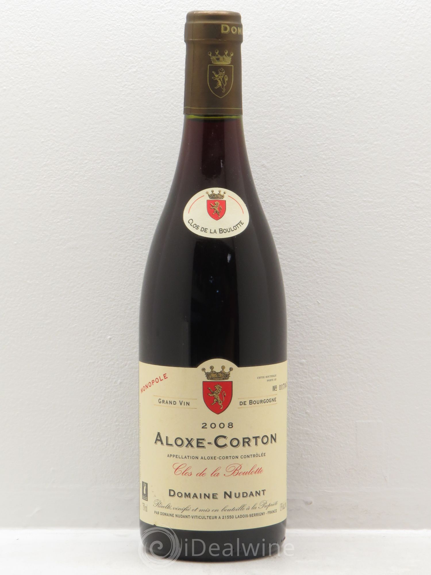 Aloxe-Corton Clos de La Boulotte Nudant 2008 - Posten von 1 Flasche - 0