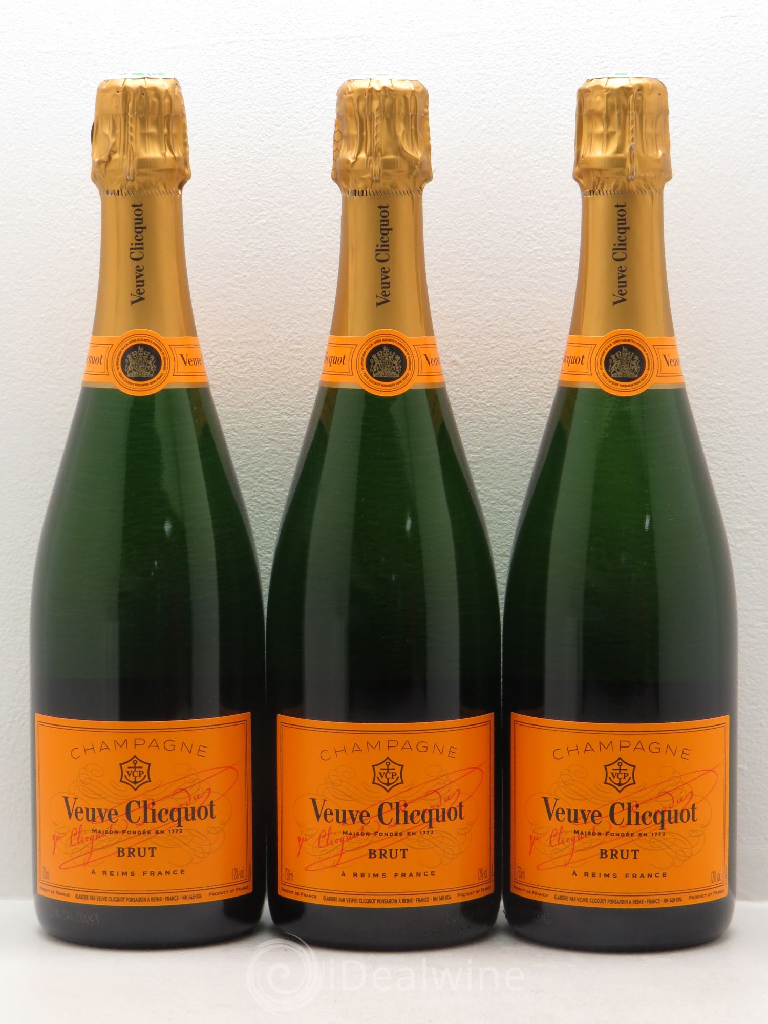 Champagne Veuve Clicquot - Posten von 3 Flaschen - 0