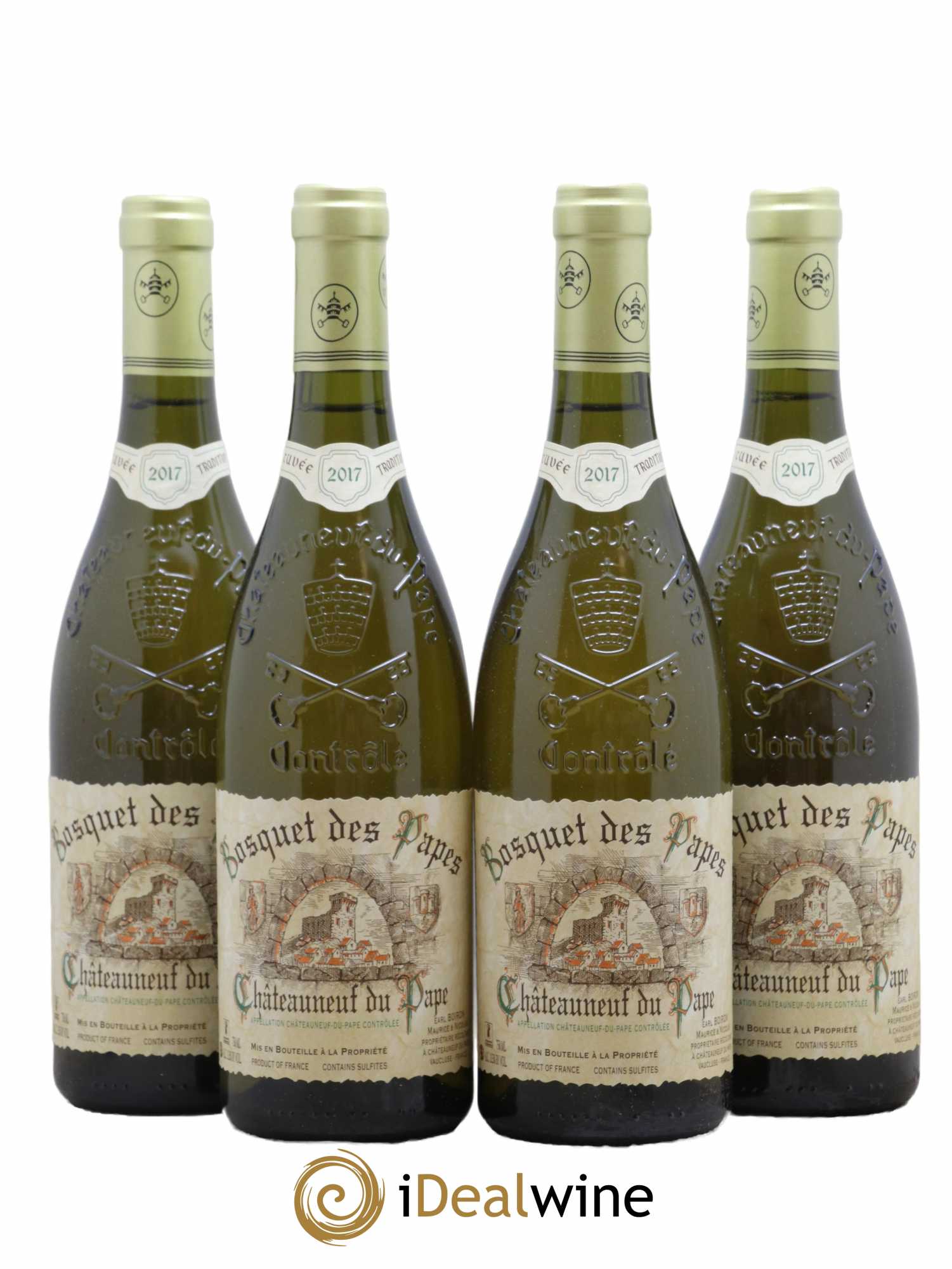 Châteauneuf-du-Pape Cuvée Tradition Le Bosquet Des Papes 2017 - Posten von 4 Flaschen - 0