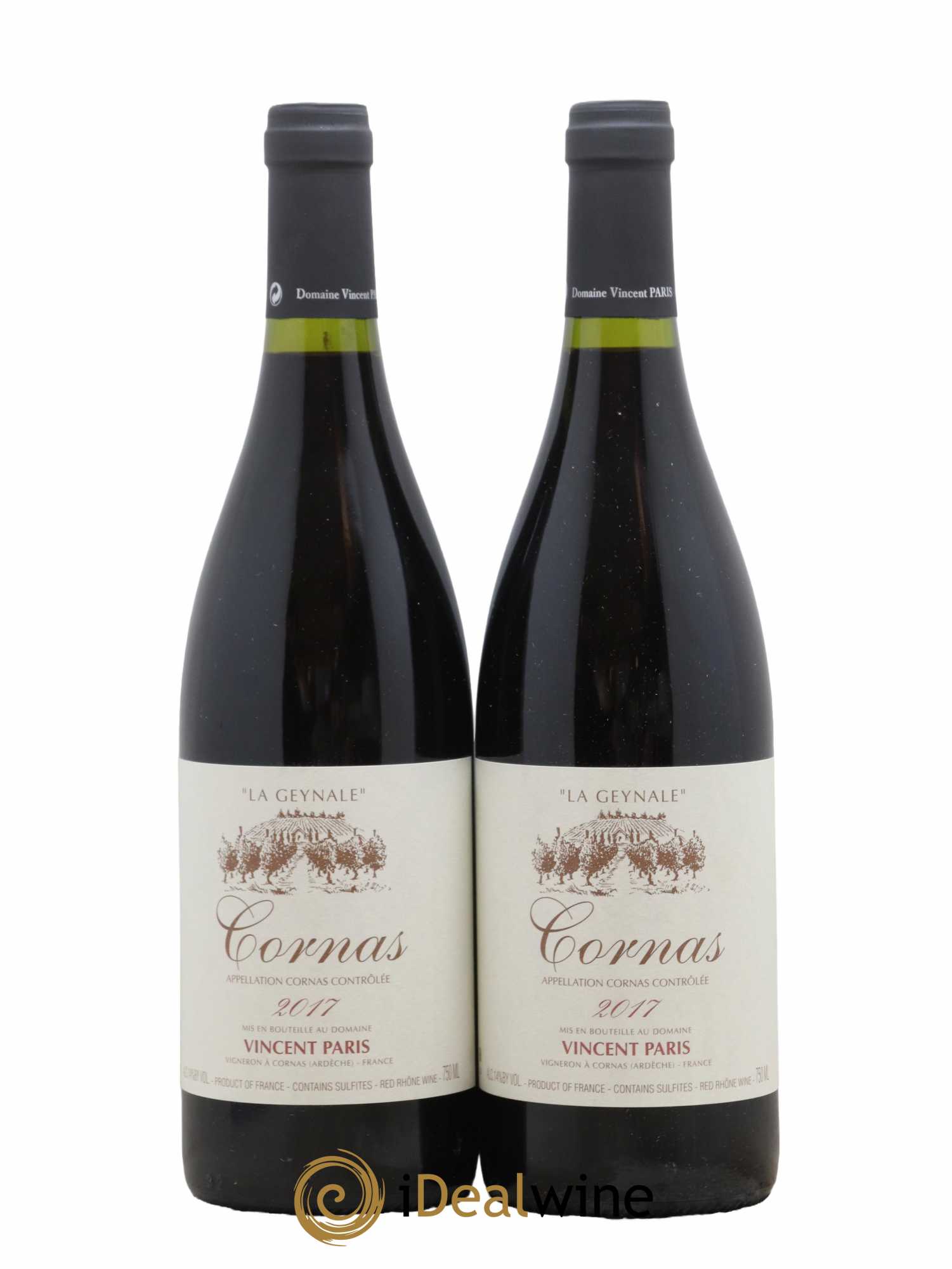 Cornas La Geynale Vincent Paris 2017 - Lot de 2 bouteilles - 0
