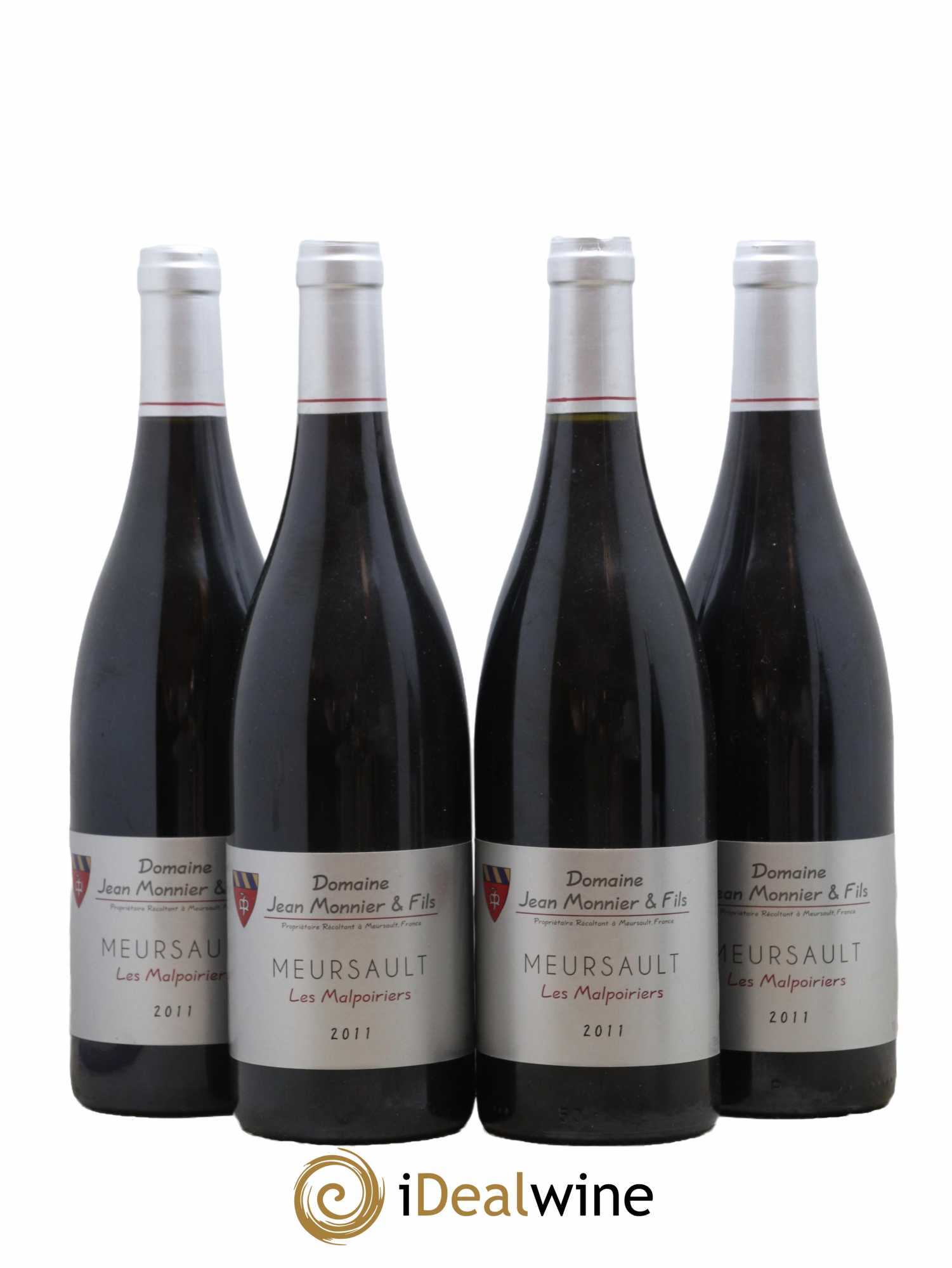 Meursault Malpoiriers Domaine Jean Monnier 2011 - Lot de 4 bouteilles - 0