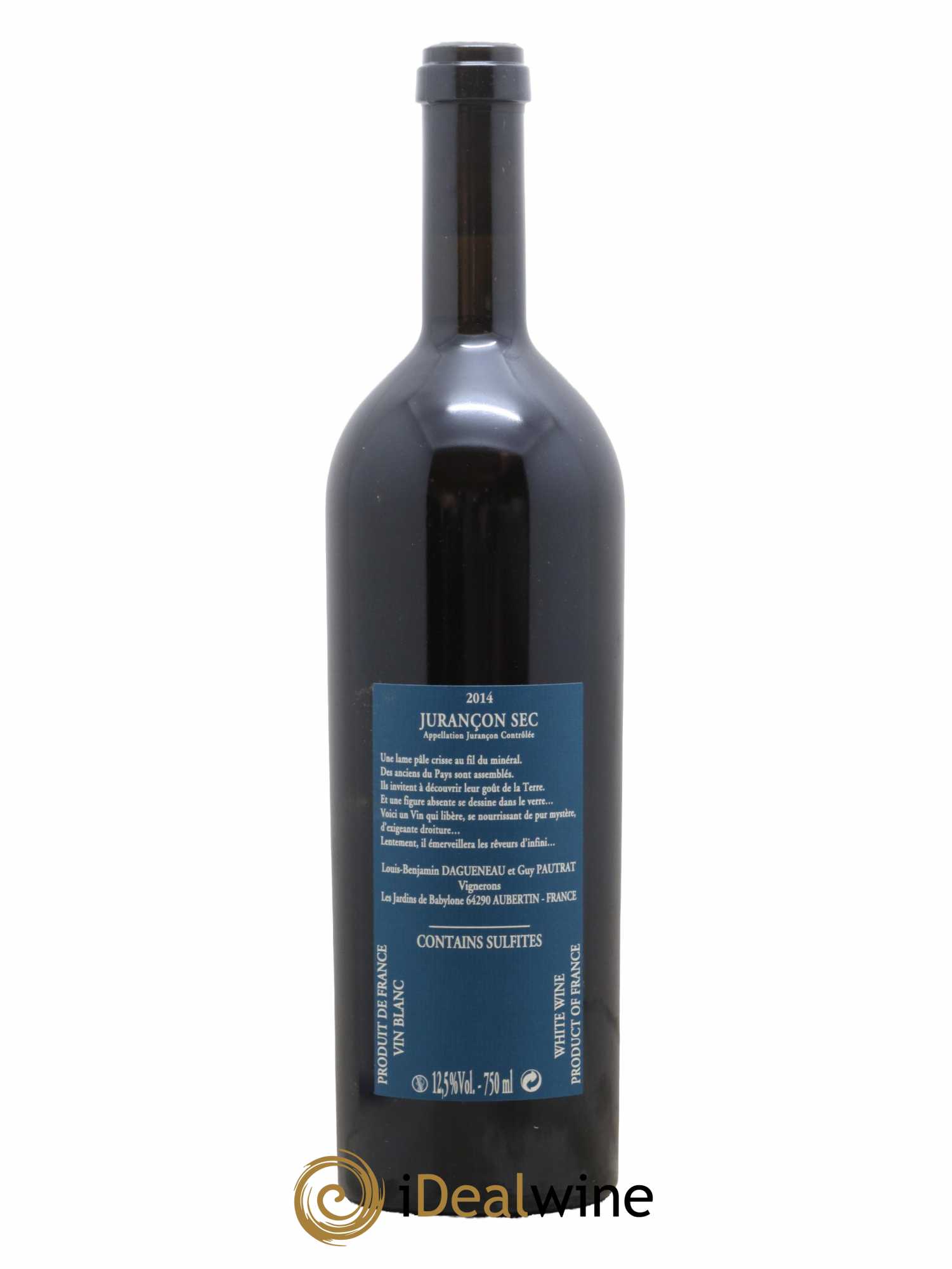 Vin de France(anciennement Jurançon) Les Jardins de Babylone Sec Didier Dagueneau 2014 - Lot de 1 bouteille - 1