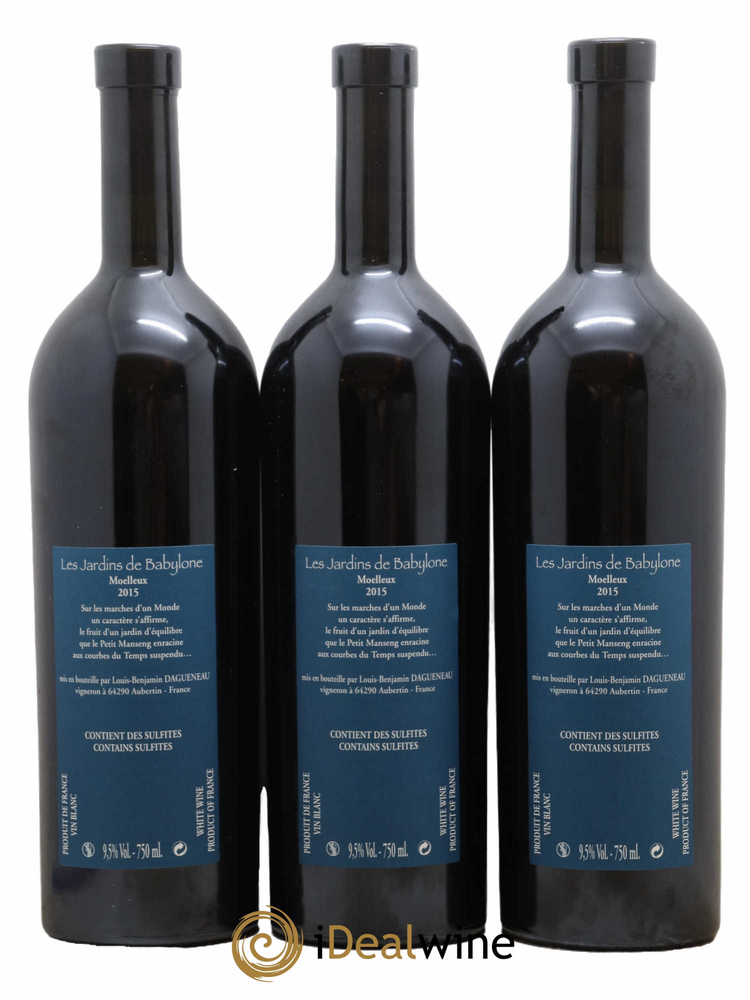 Vin de France (anciennement Jurançon) Jardins de Babylone Didier Dagueneau 2015 - Lotto di 3 bottiglie - 1