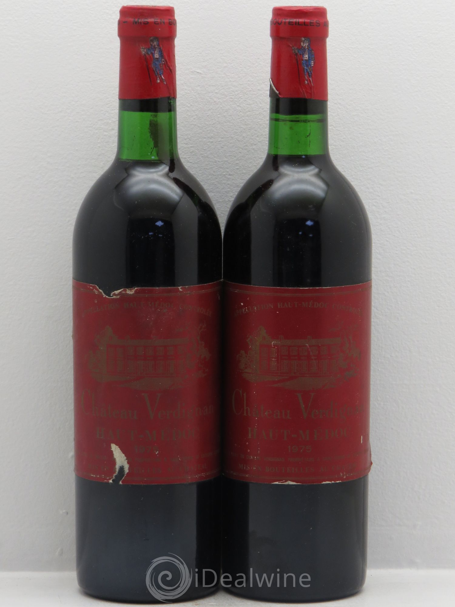 Château Verdignan Cru Bourgeois (sans prix de réserve) 1975 - Lot de 2 bouteilles - 0