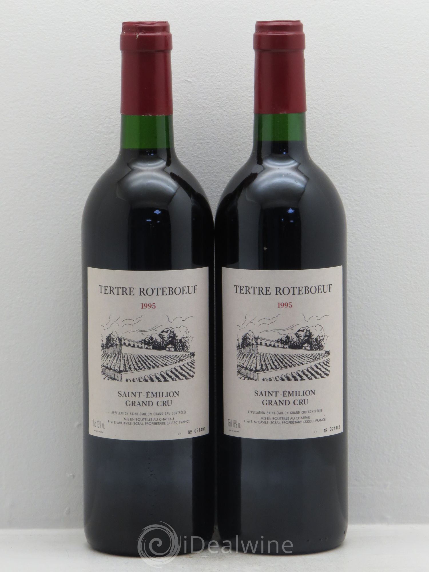 Château Tertre Roteboeuf (sans prix de réserve) 1995 - Lot de 2 bouteilles - 0