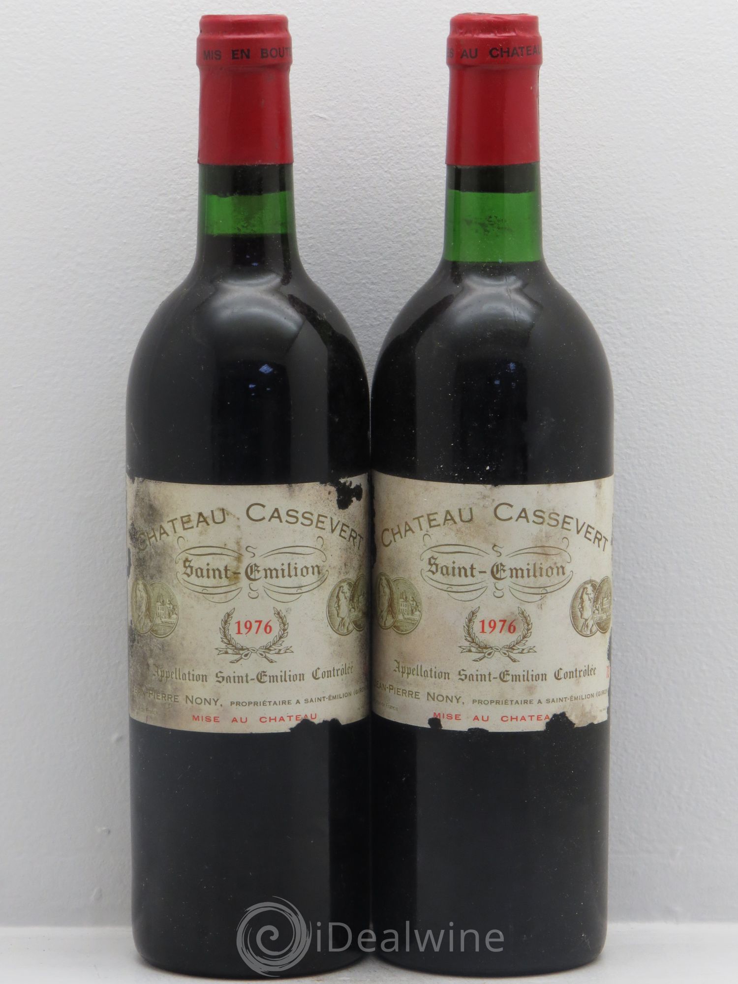 Saint-Émilion Cassevert Sélection Château Grand Mayne 1976 - Posten von 2 Flaschen - 0