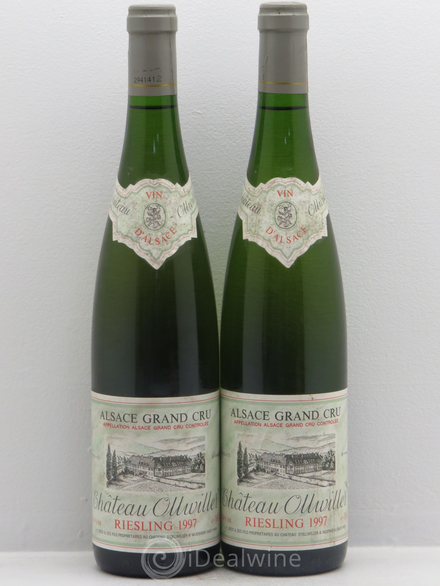 Riesling Grand Cru Château Olwiller JH Gros (sans prix de réserve) 1997 - Posten von 2 Flaschen - 0