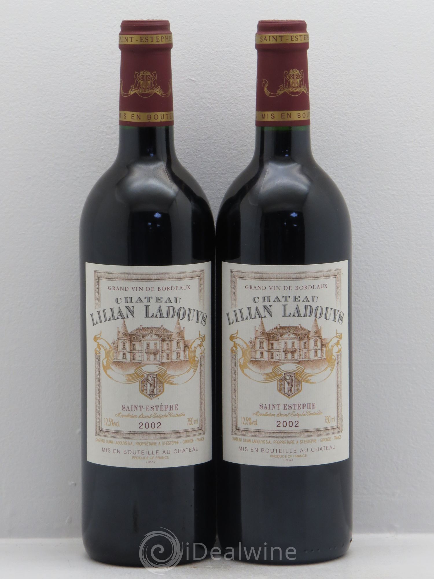 Château Lilian Ladouys Cru Bourgeois (sans prix de réserve) 2002 - Lot de 2 bouteilles - 0