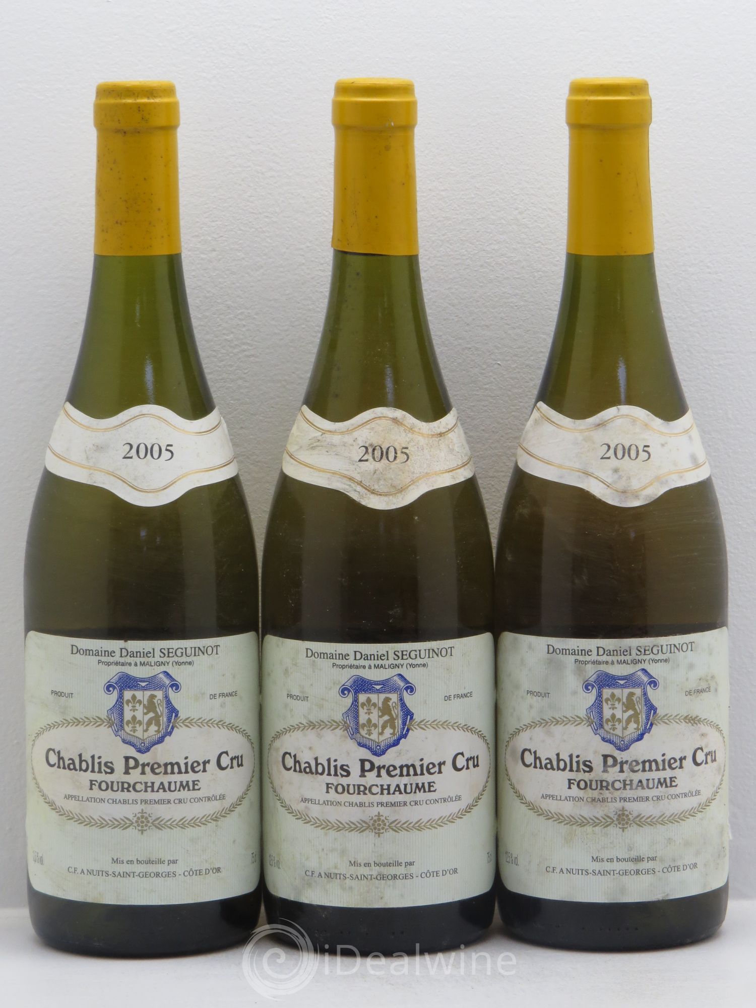Chablis 1er Cru Domaine Séguinot (sans prix de réserve) 2005 - Posten von 3 Flaschen - 0
