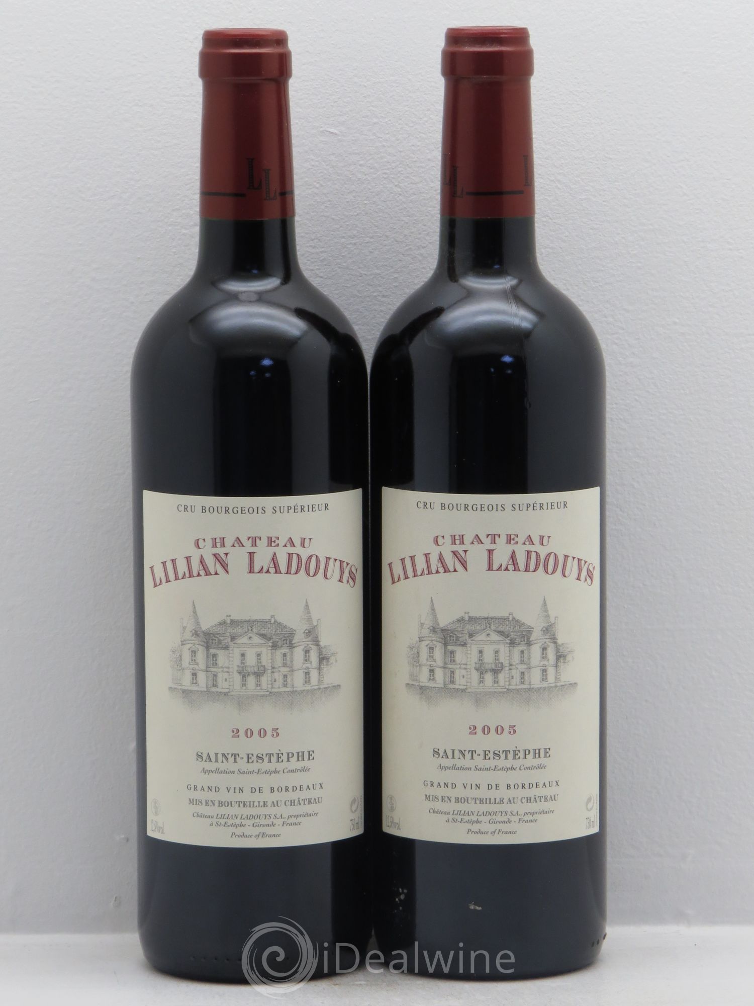 Château Lilian Ladouys Cru Bourgeois (sans prix de réserve) 2005 - Lot de 2 bouteilles - 0