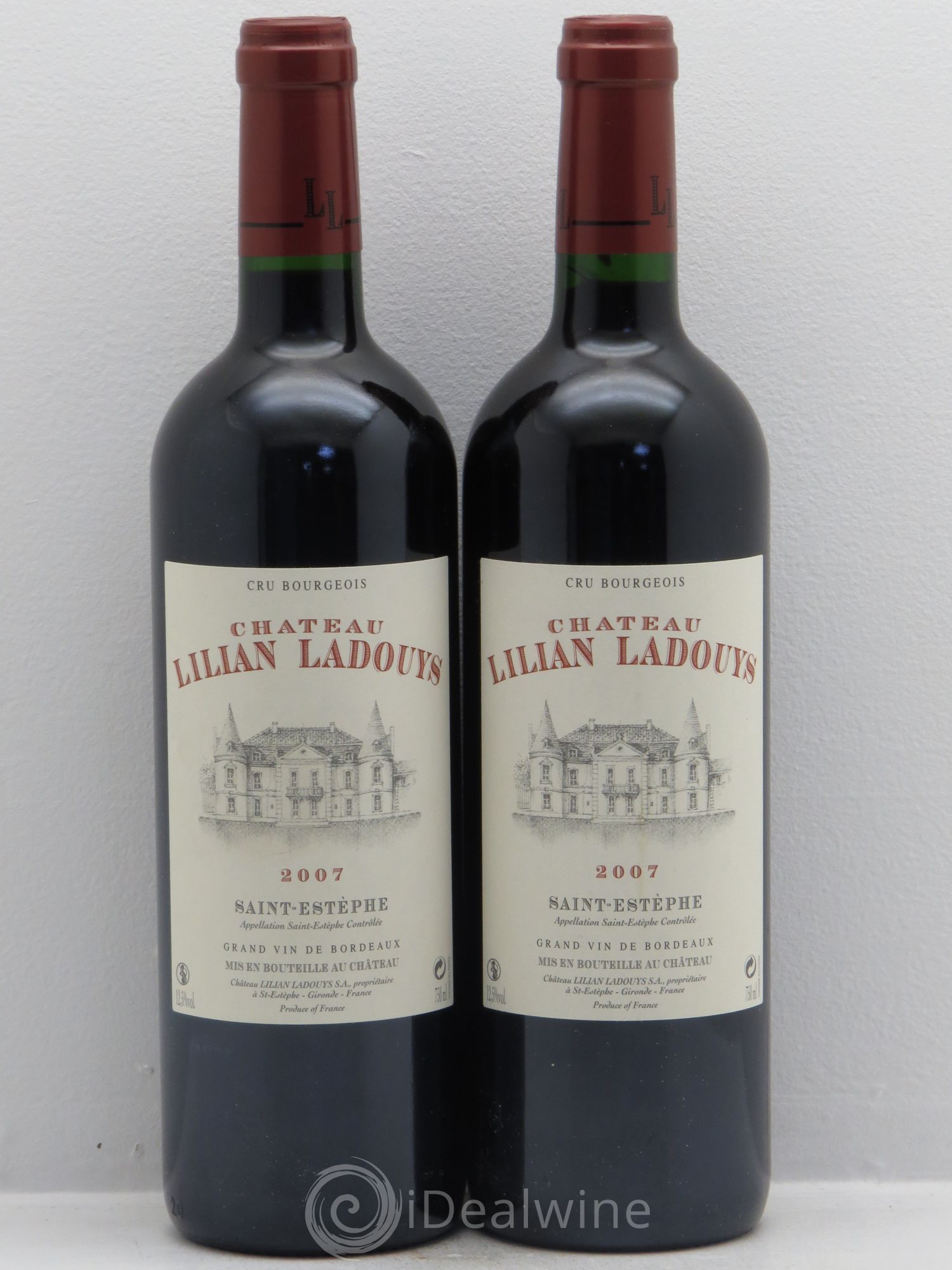 Château Lilian Ladouys Cru Bourgeois (sans prix de réserve) 2007 - Lot de 2 bouteilles - 0