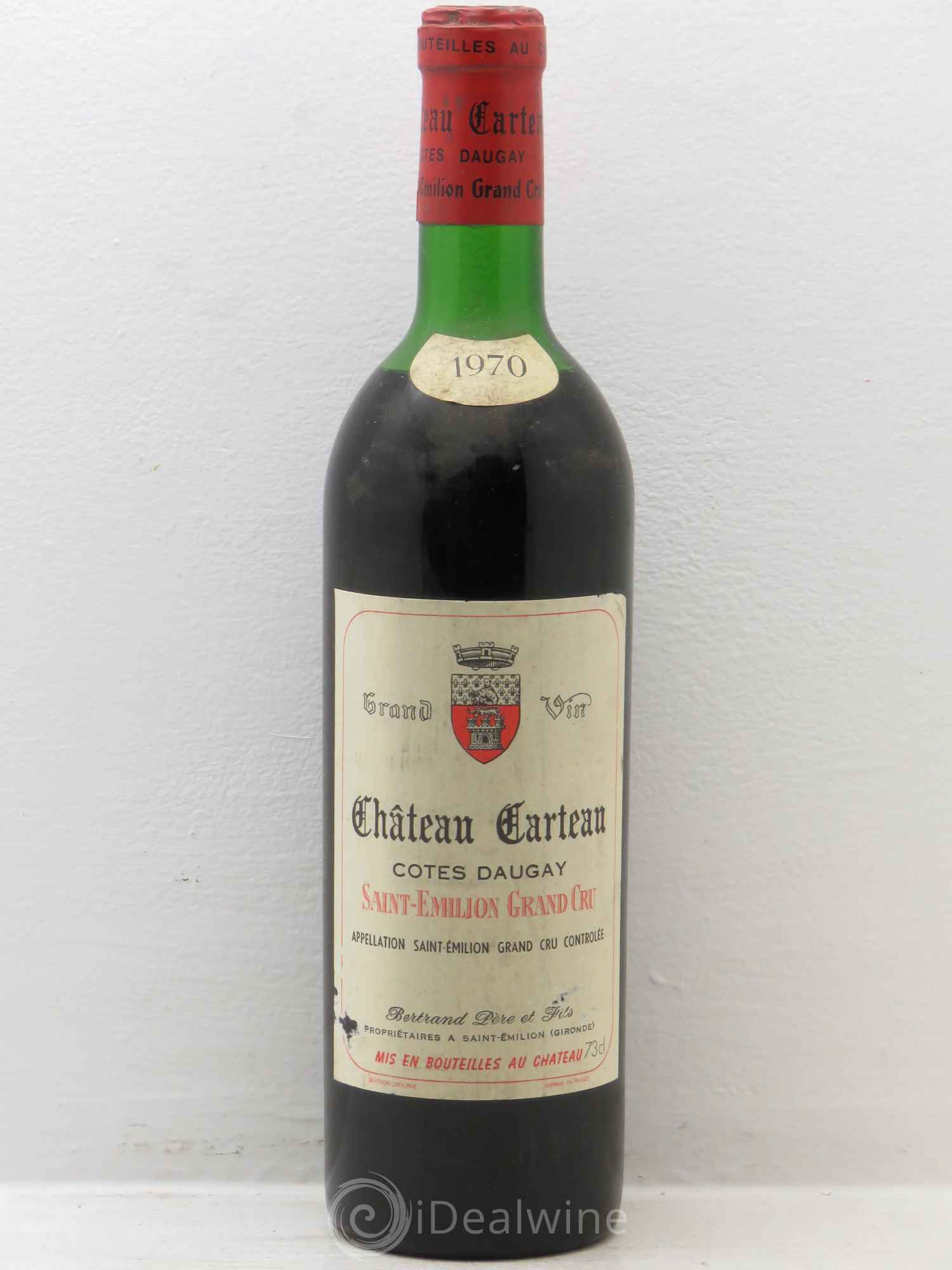 Saint-Émilion Chateau Carteau Côtes Daugay 1970 - Posten von 1 Flasche - 0