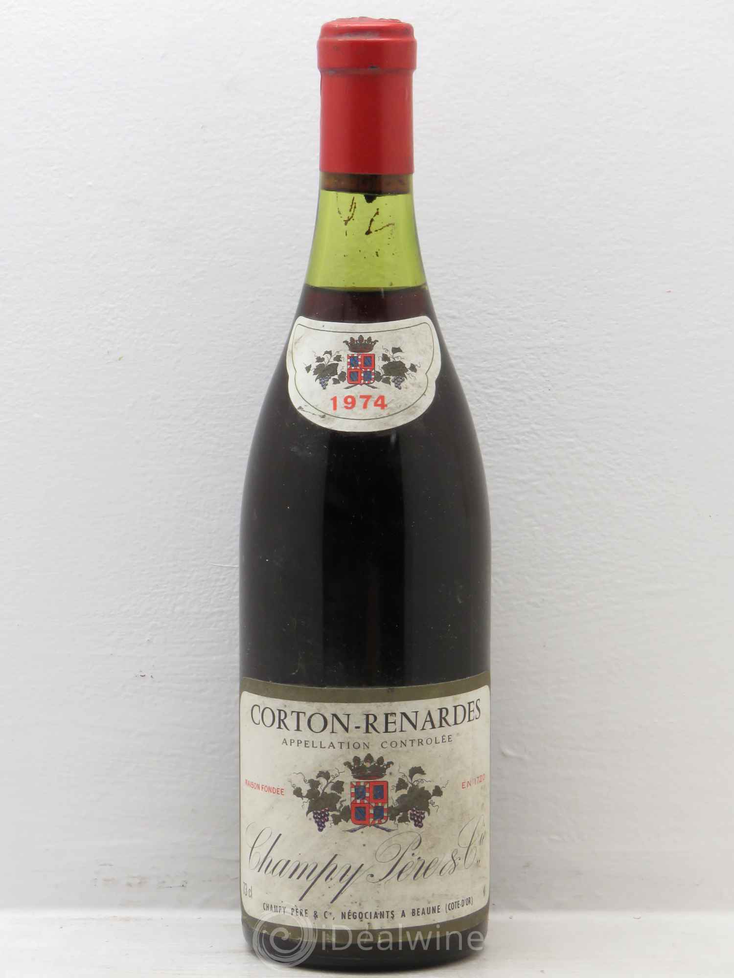 Corton Grand Cru Renardes Domaine Champy 1974 - Lot de 1 bouteille - 0