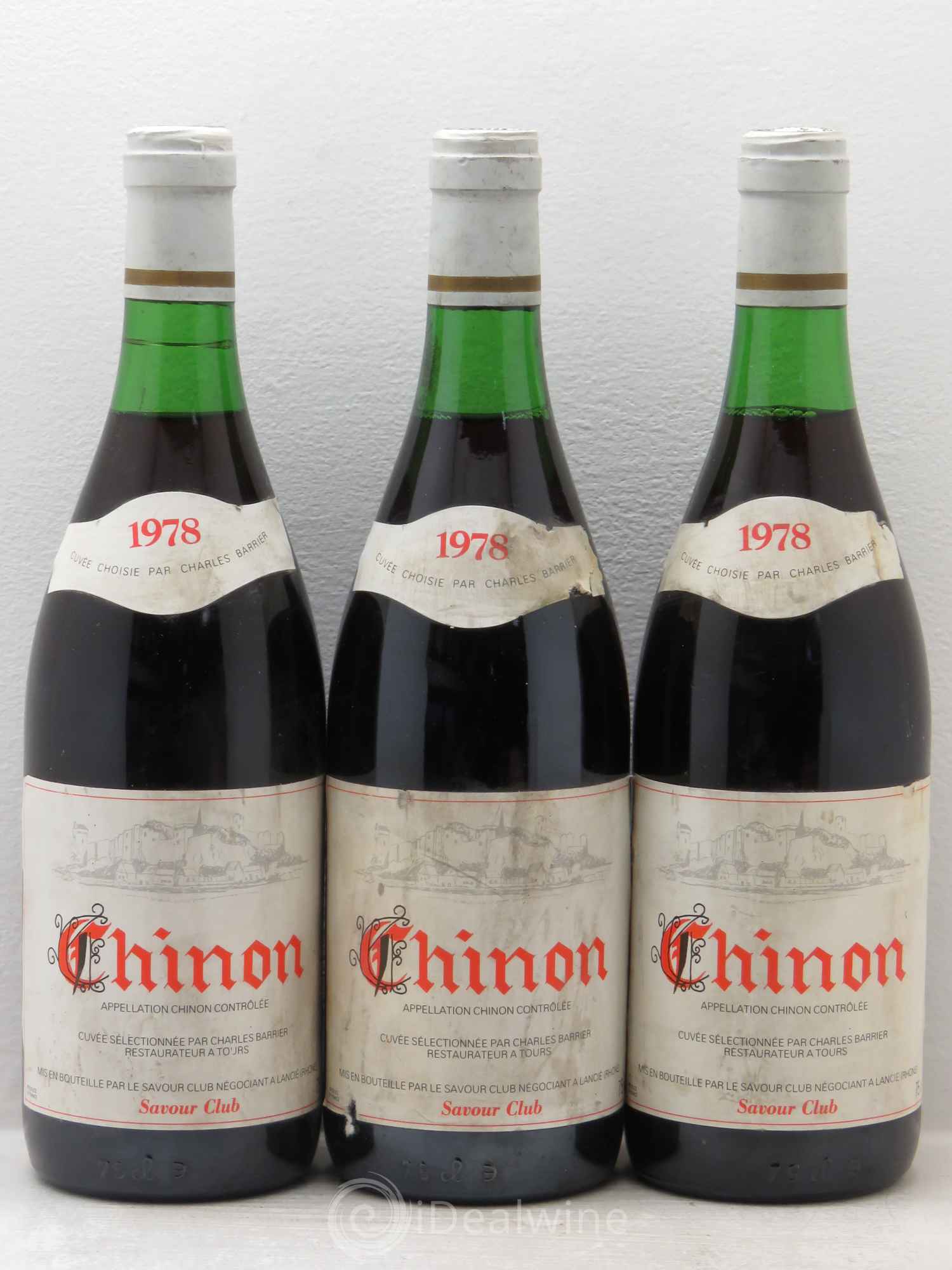 Chinon Savour CLub 1978 - Lot de 3 bouteilles - 0