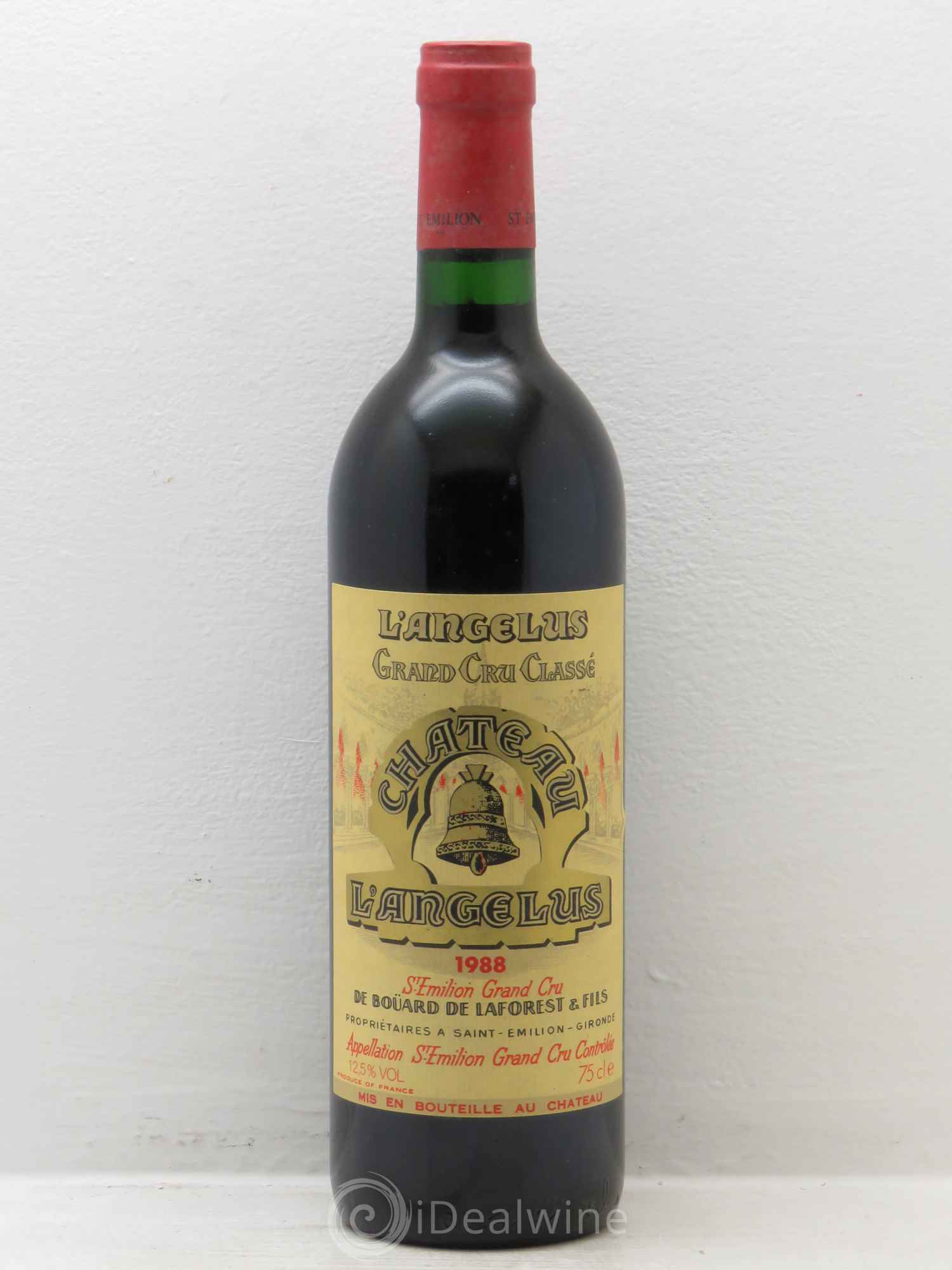 Château Angélus 1er Grand Cru Classé A 1988 - Lot de 1 bouteille - 0