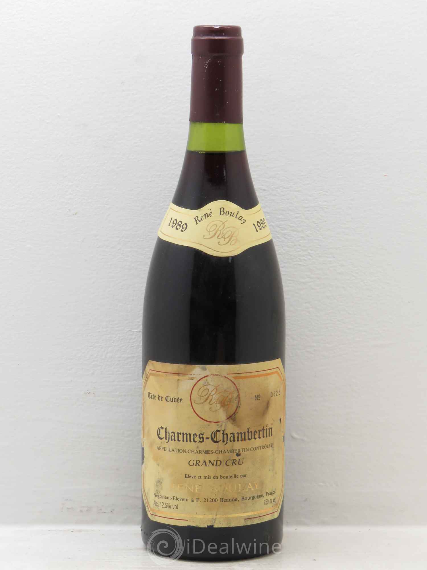 Charmes-Chambertin Grand Cru R.Boulay 1989 - Lot de 1 bouteille - 0