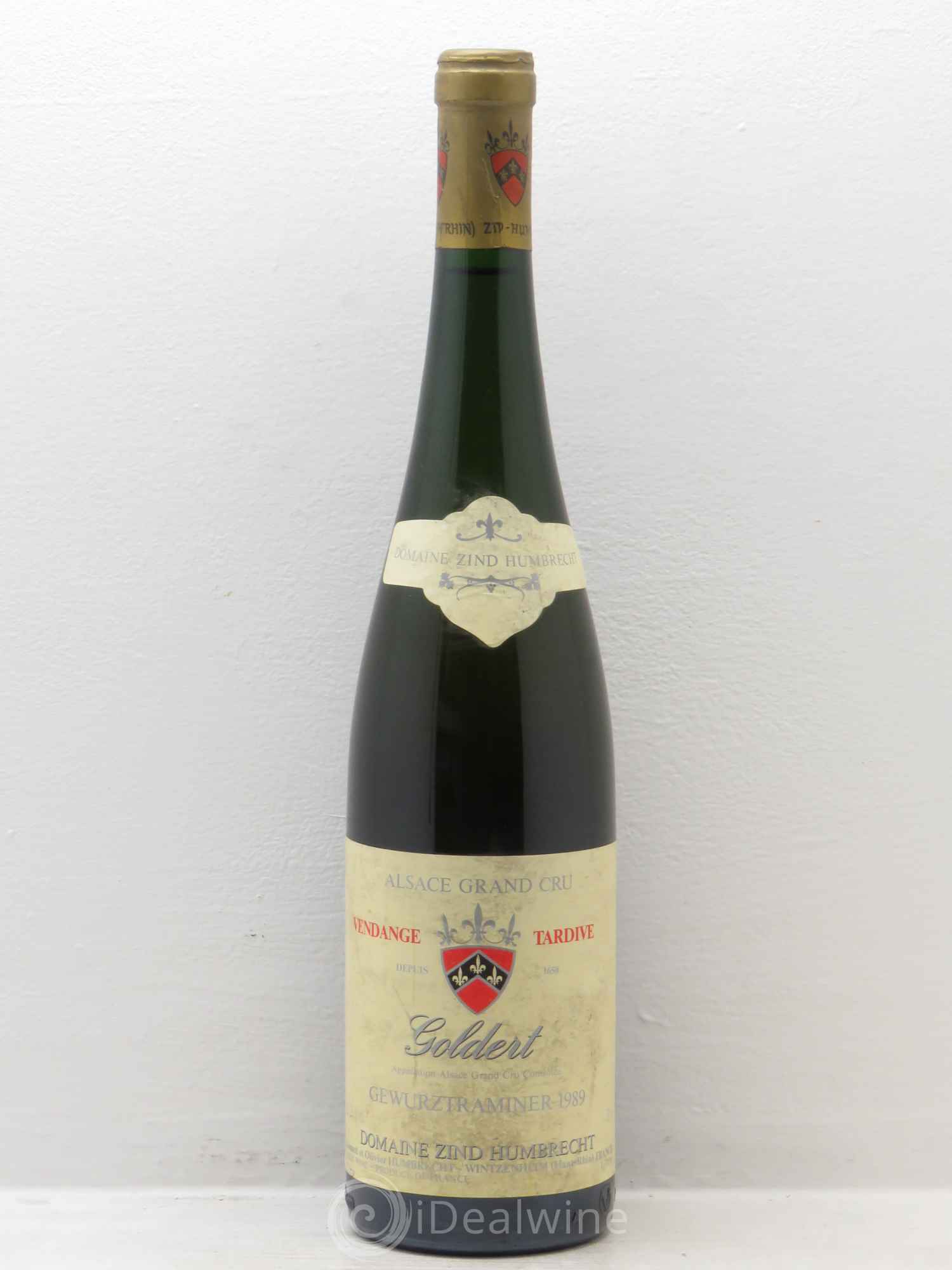 Alsace Gewurztraminer Vendanges Tardives Zind-Humbrecht (Domaine) Goldert 1989 - Posten von 1 Flasche - 0