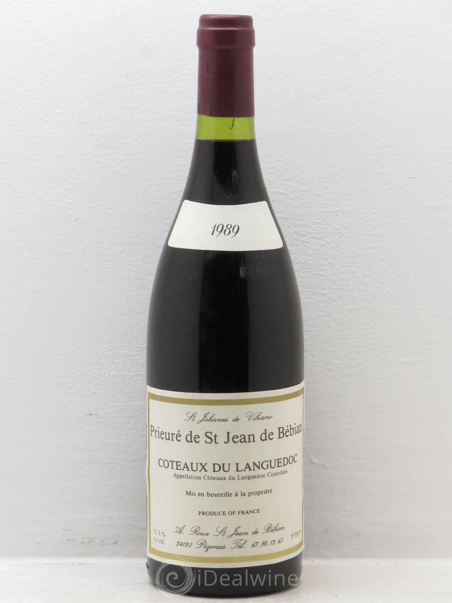 Languedoc Prieuré St-Jean de Bébian 1989 - Lot de 1 bouteille - 0