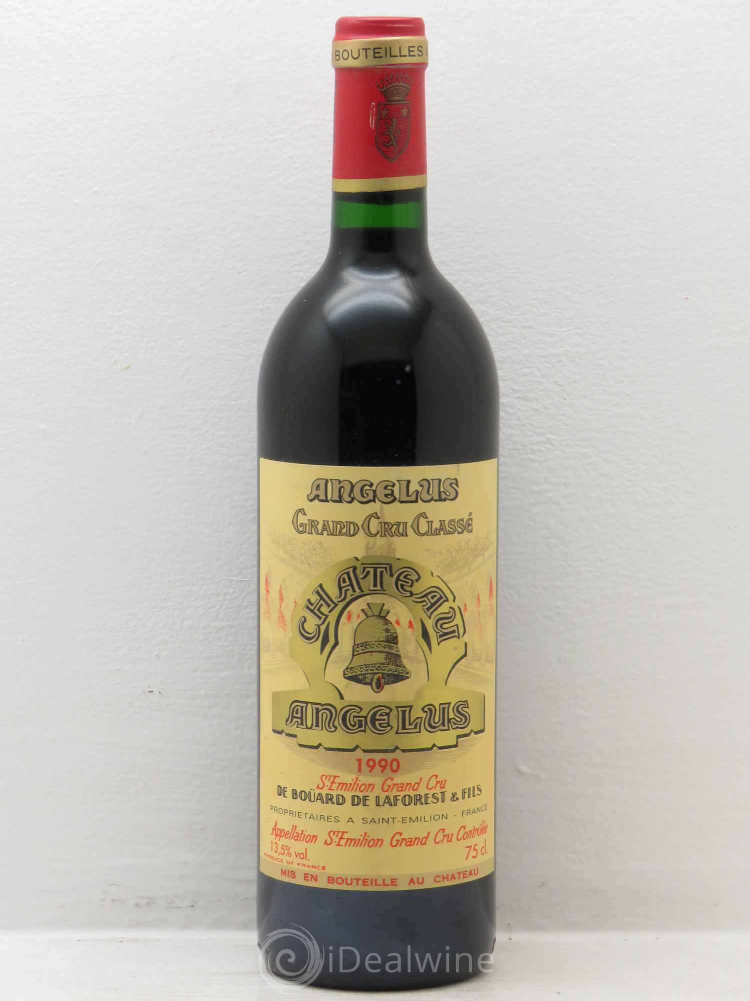 Château Angélus 1er Grand Cru Classé A 1990 - Lot de 1 bouteille - 0