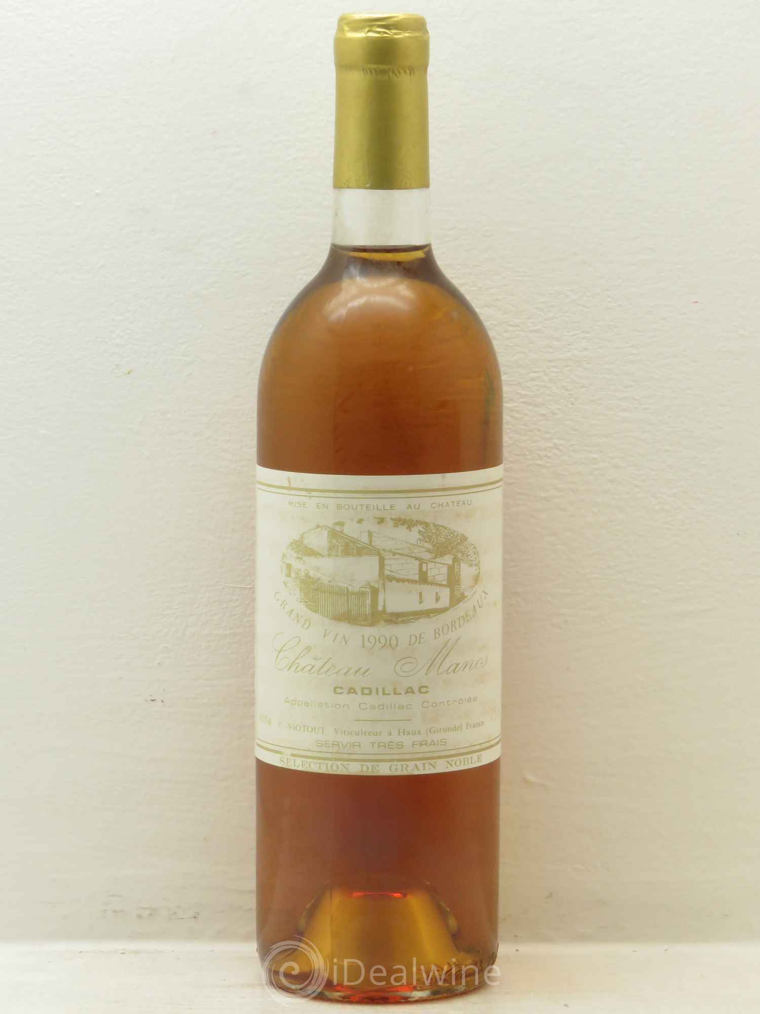 Cadillac Château Manos sélection grain nobles 1990 - Posten von 1 Flasche - 0