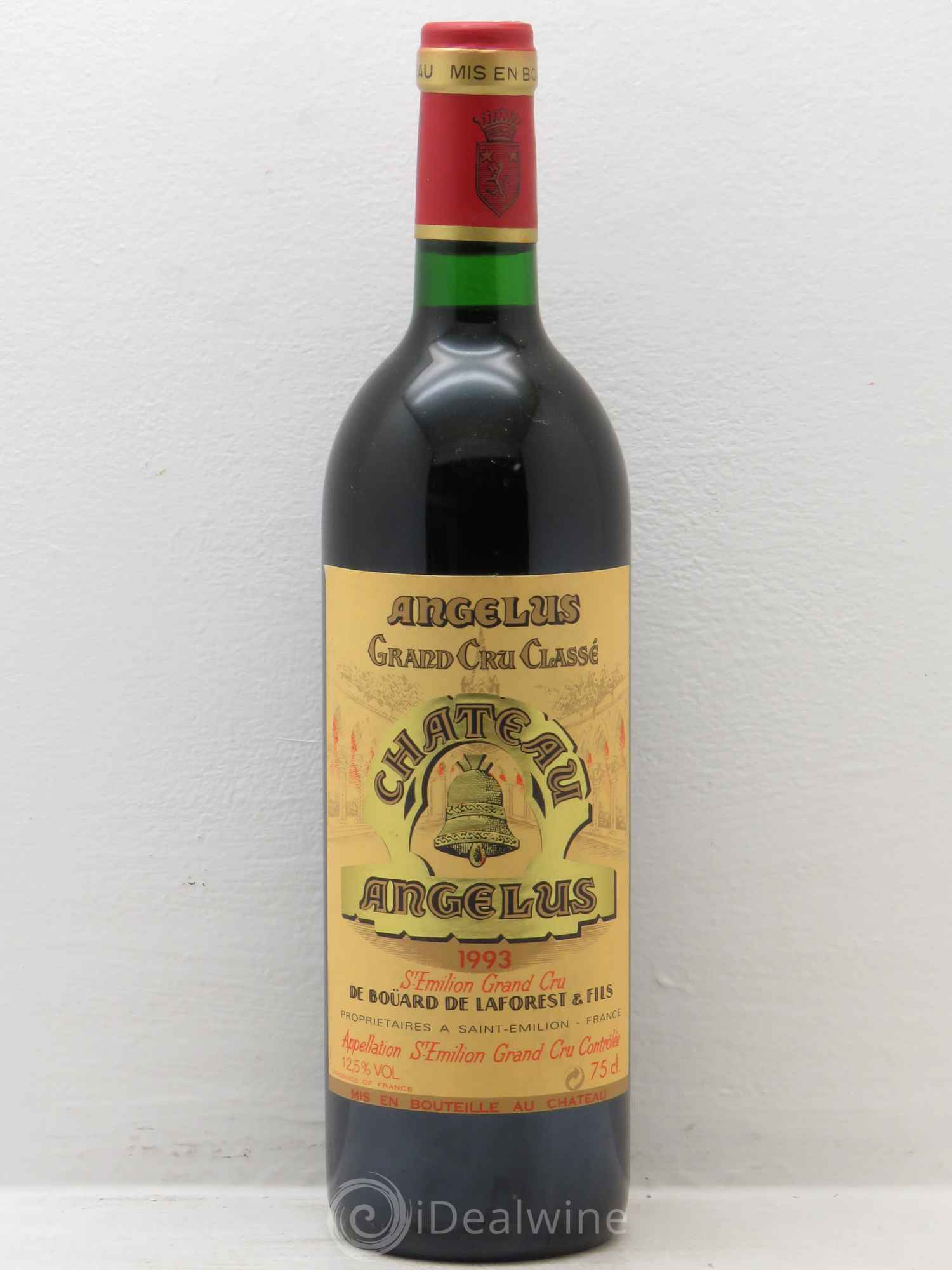 Château Angélus 1er Grand Cru Classé A 1993 - Lot de 1 bouteille - 0